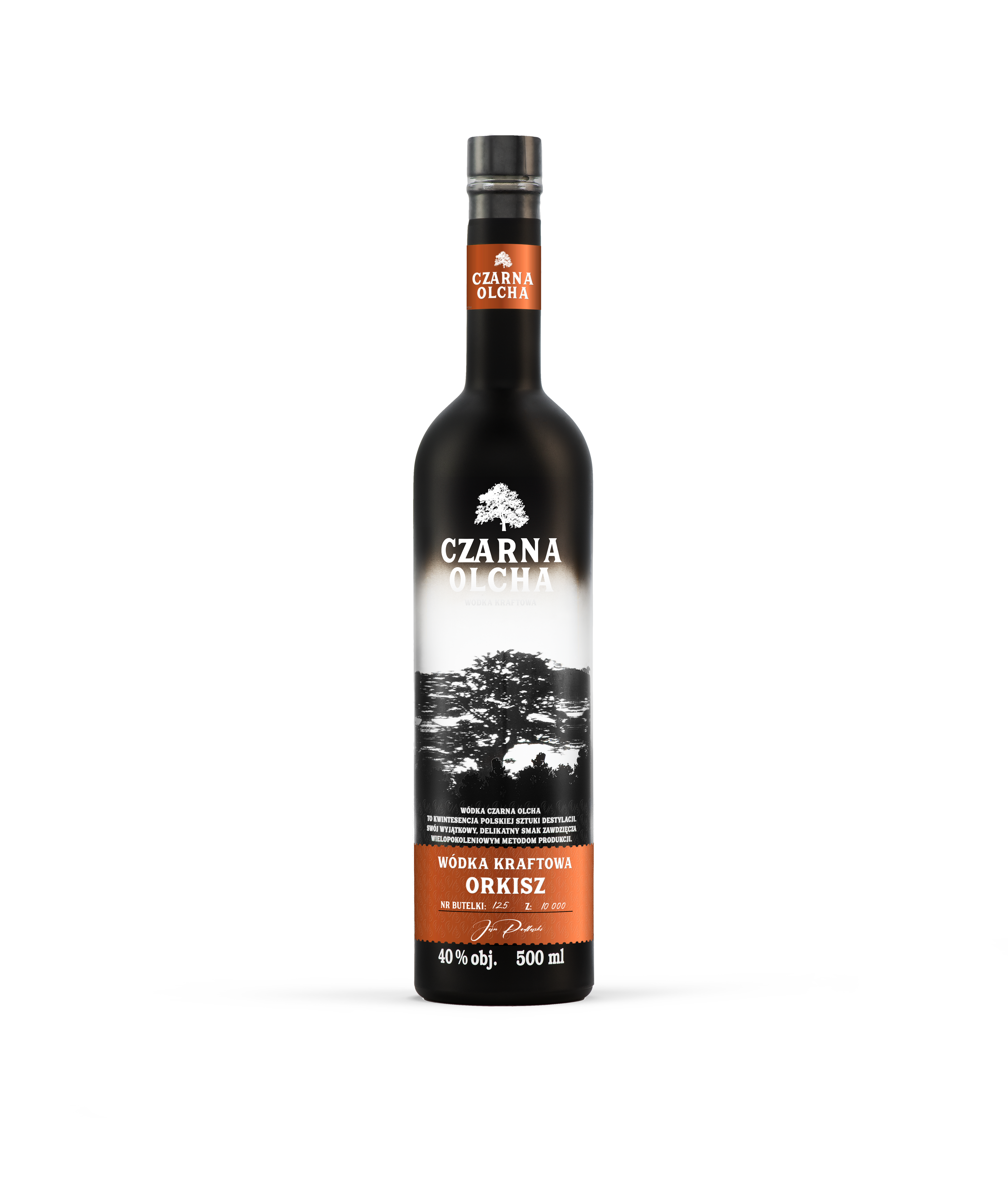 Czarna Olcha Wódka Kraftowa Orkisz 40% 500Ml