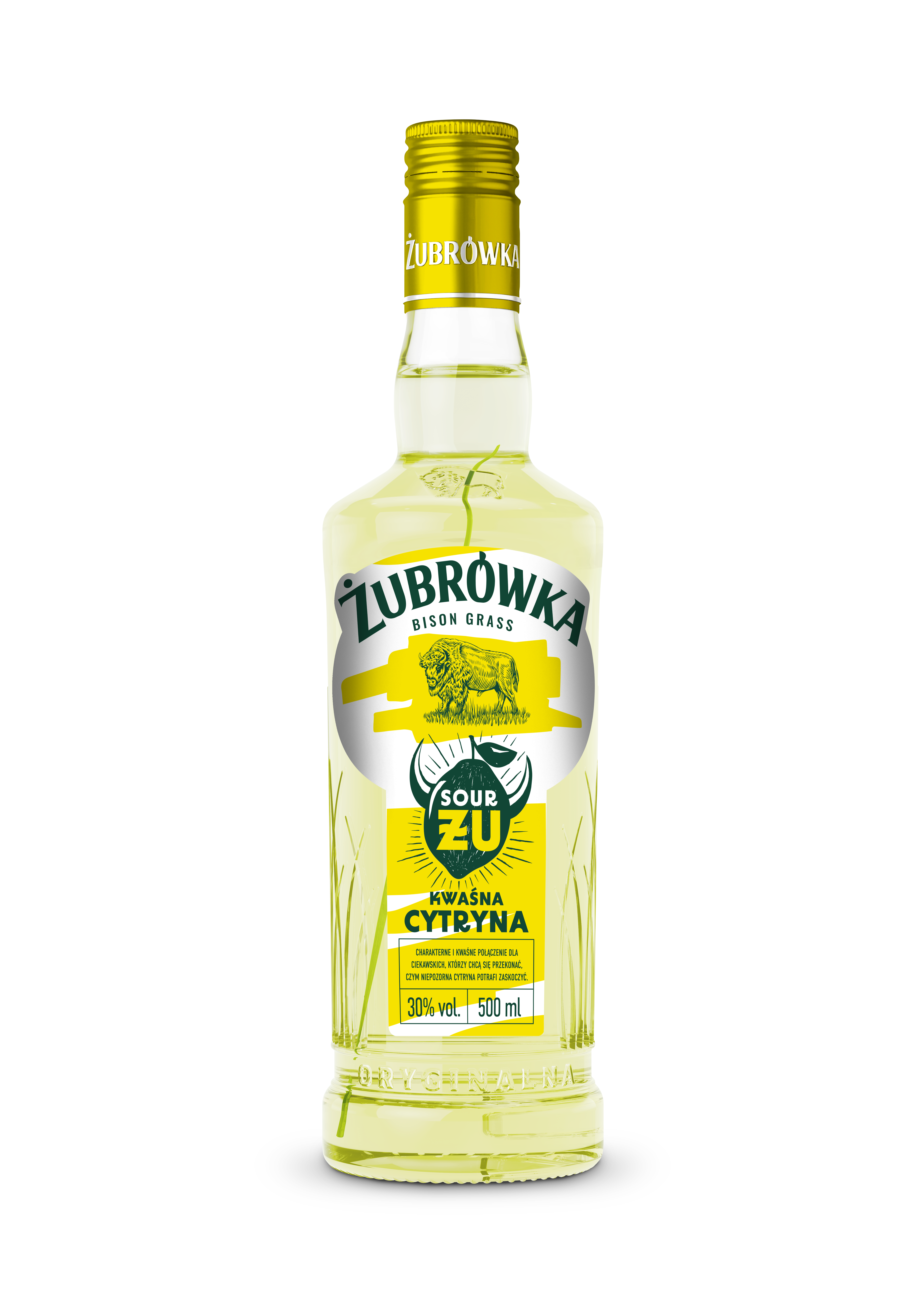 Żubrówka Żu Fresh Kwaśna Cytryna 500 Ml 30%