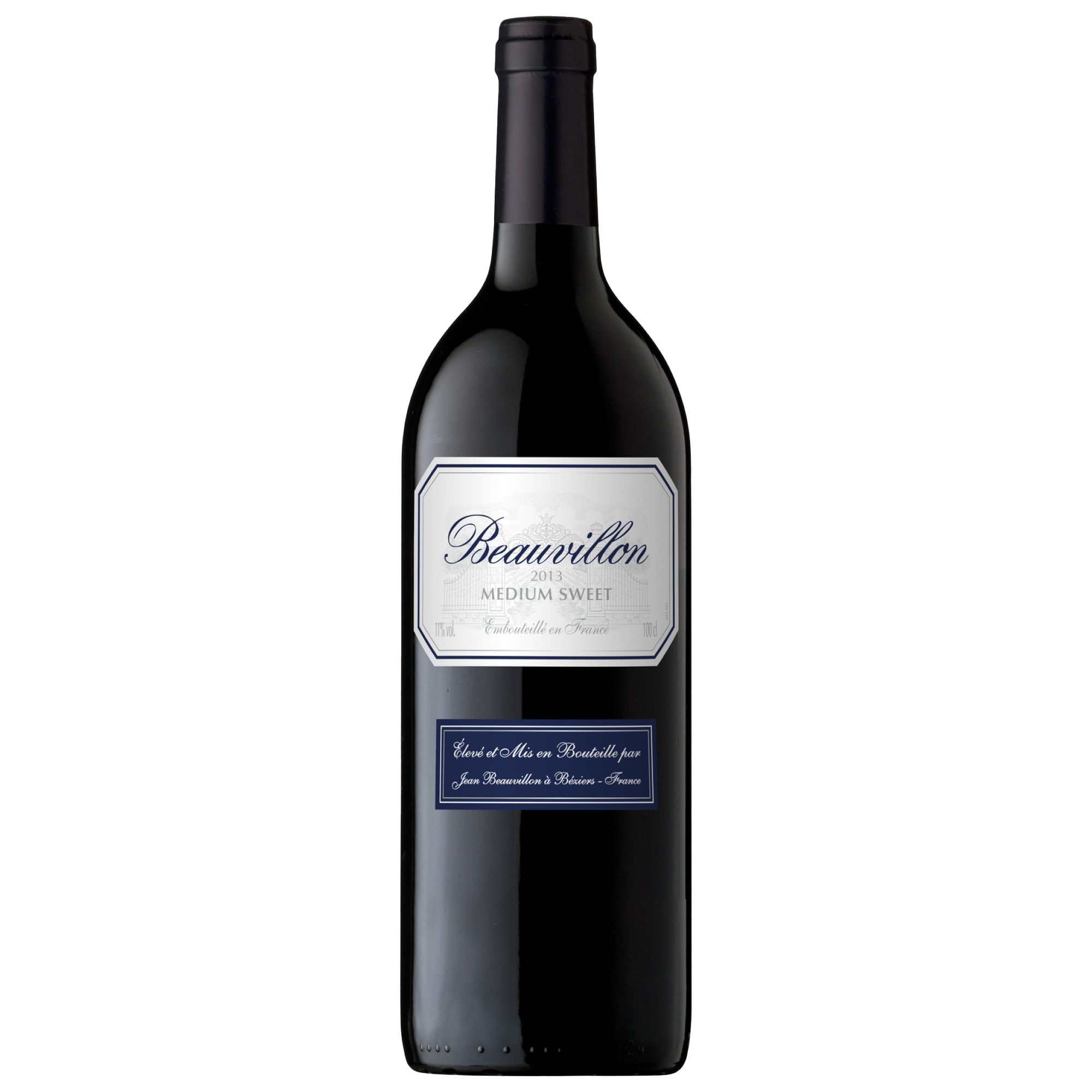 Beauvillon Red Medium Sweet 1 L Czerwone Półsłodkie