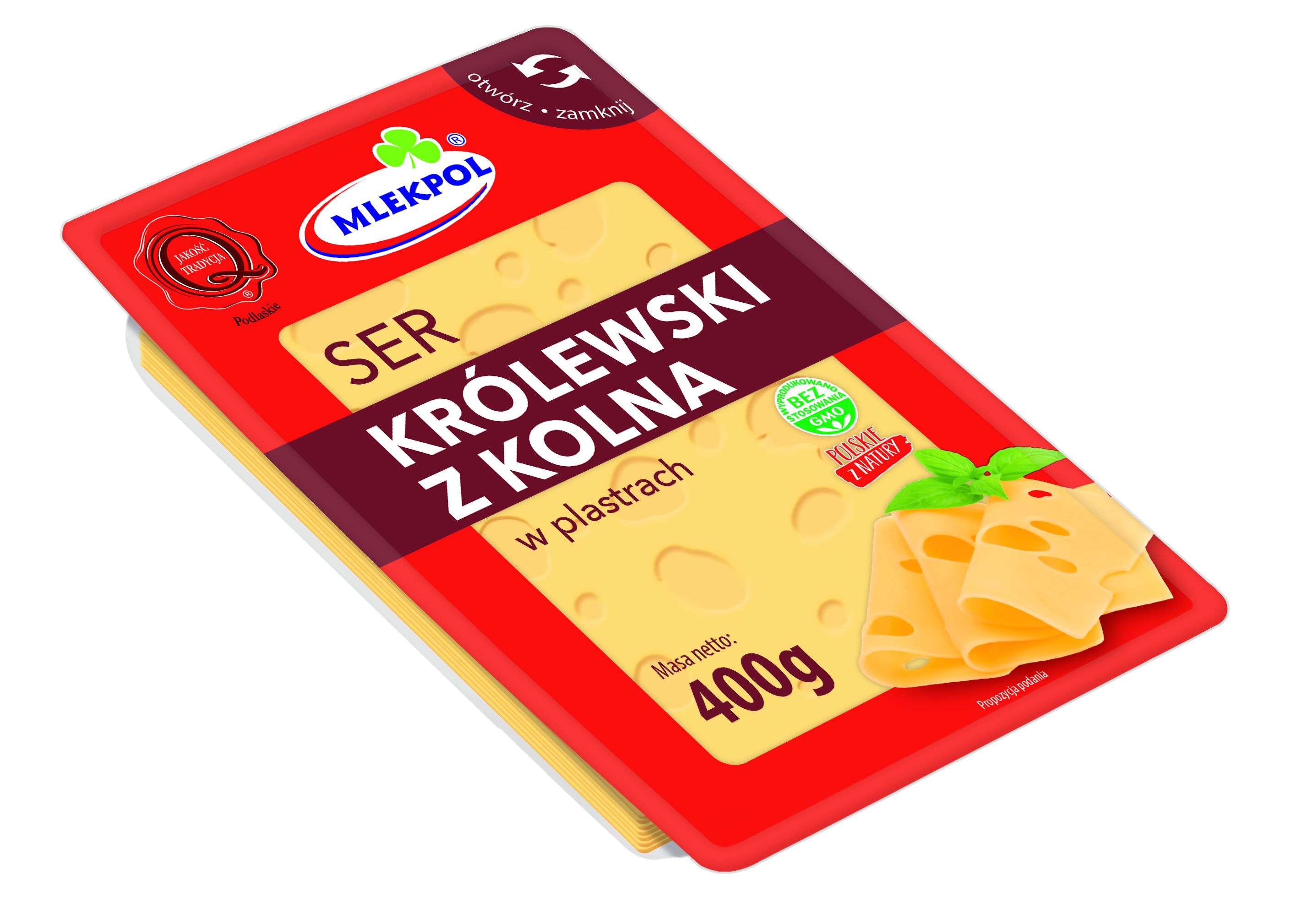 Ser Królewski Z Kolna Plastry 400G Mlekpol