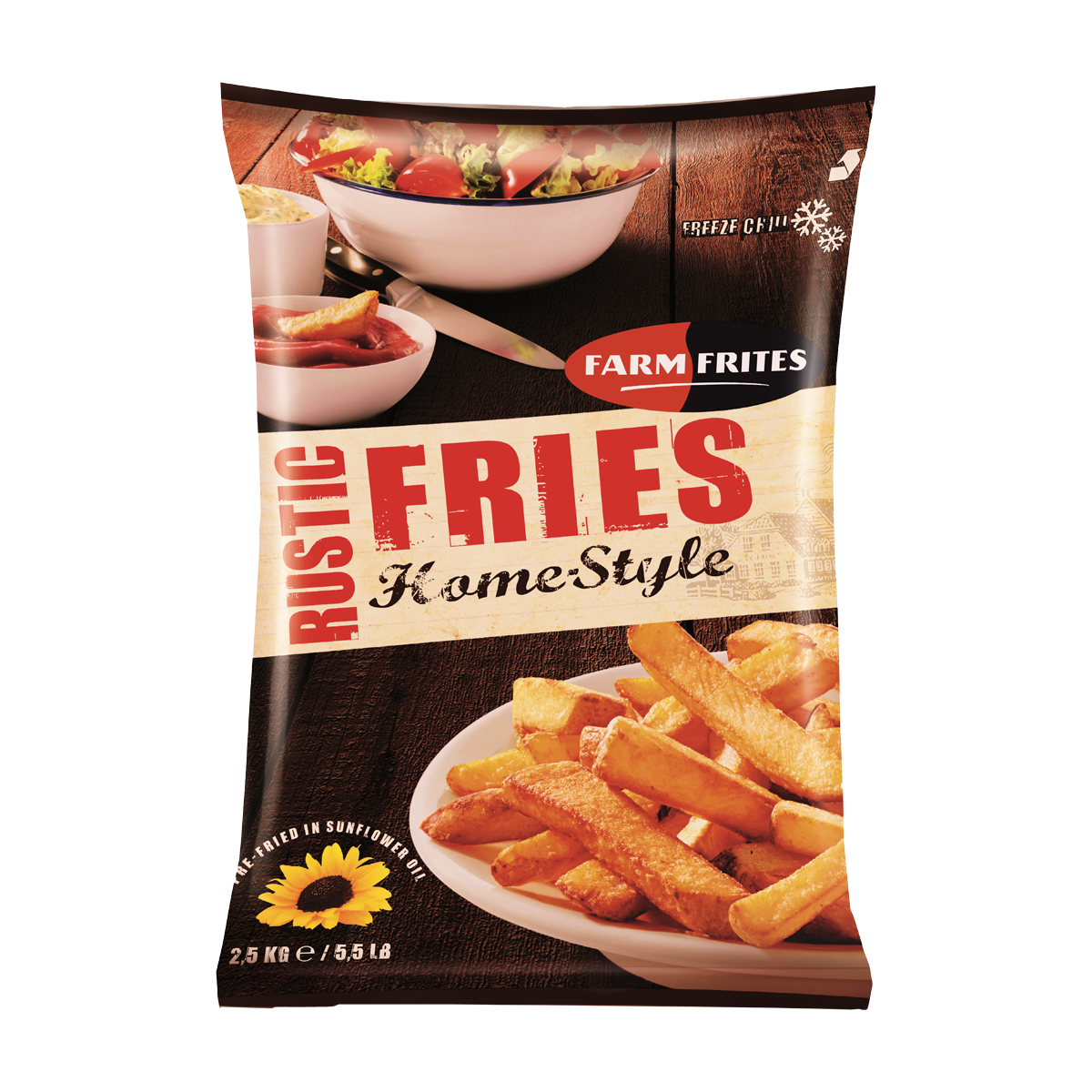 Farm Frites Rustic Fries - Swojskie Frytki Ze Skórką 2,5Kg