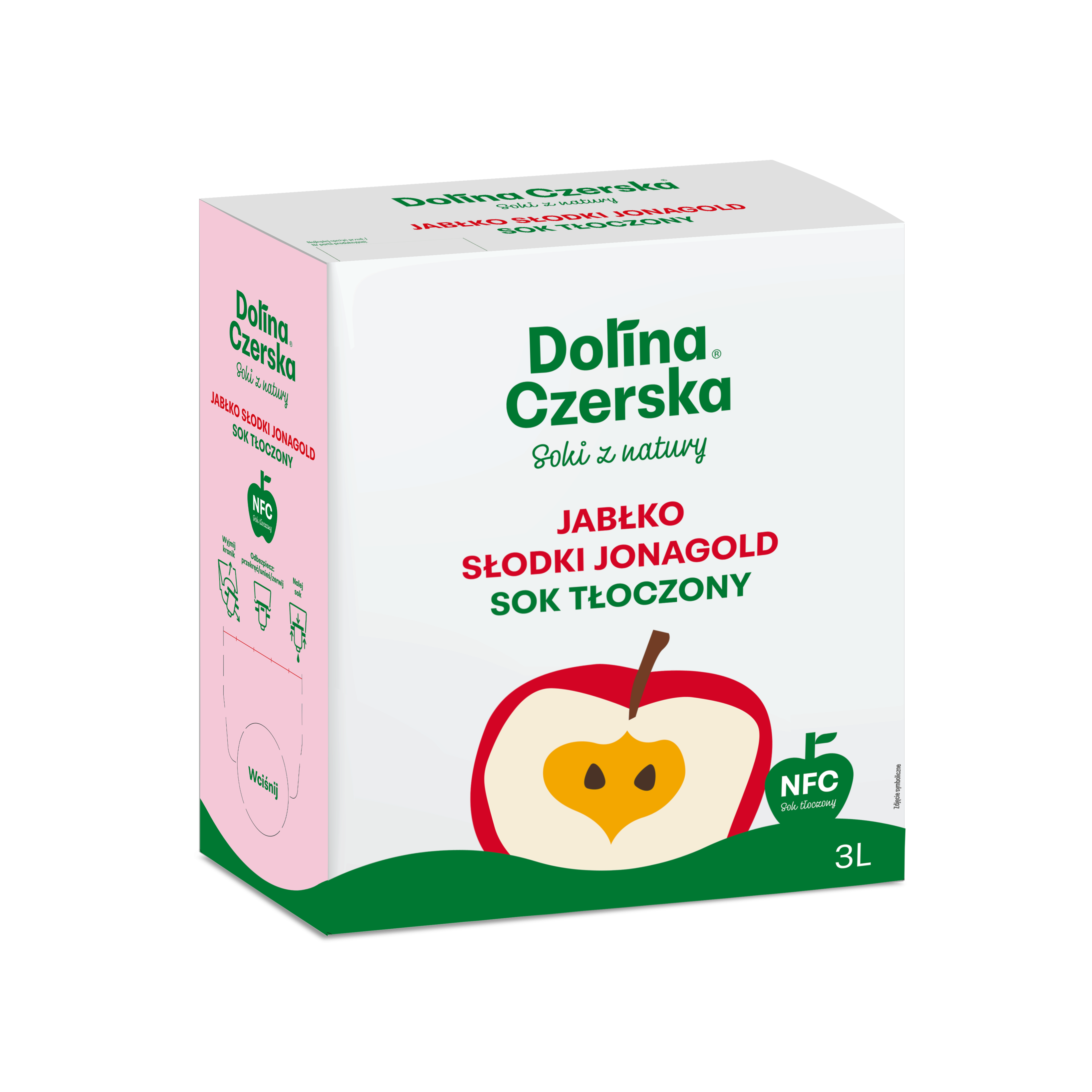 Sok Nfc Jabłkowy Jonagold 100% Dolina Czerska 3L