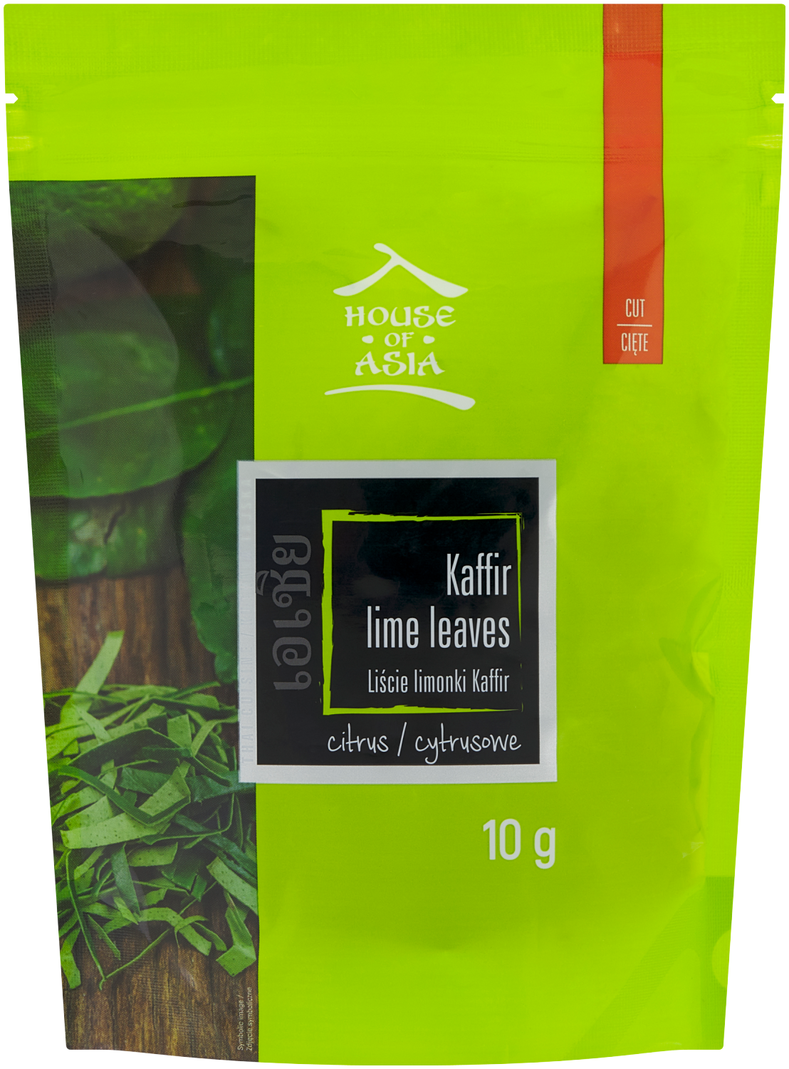 House Of Asia Liście Limonki Kaffir Cięte 10G