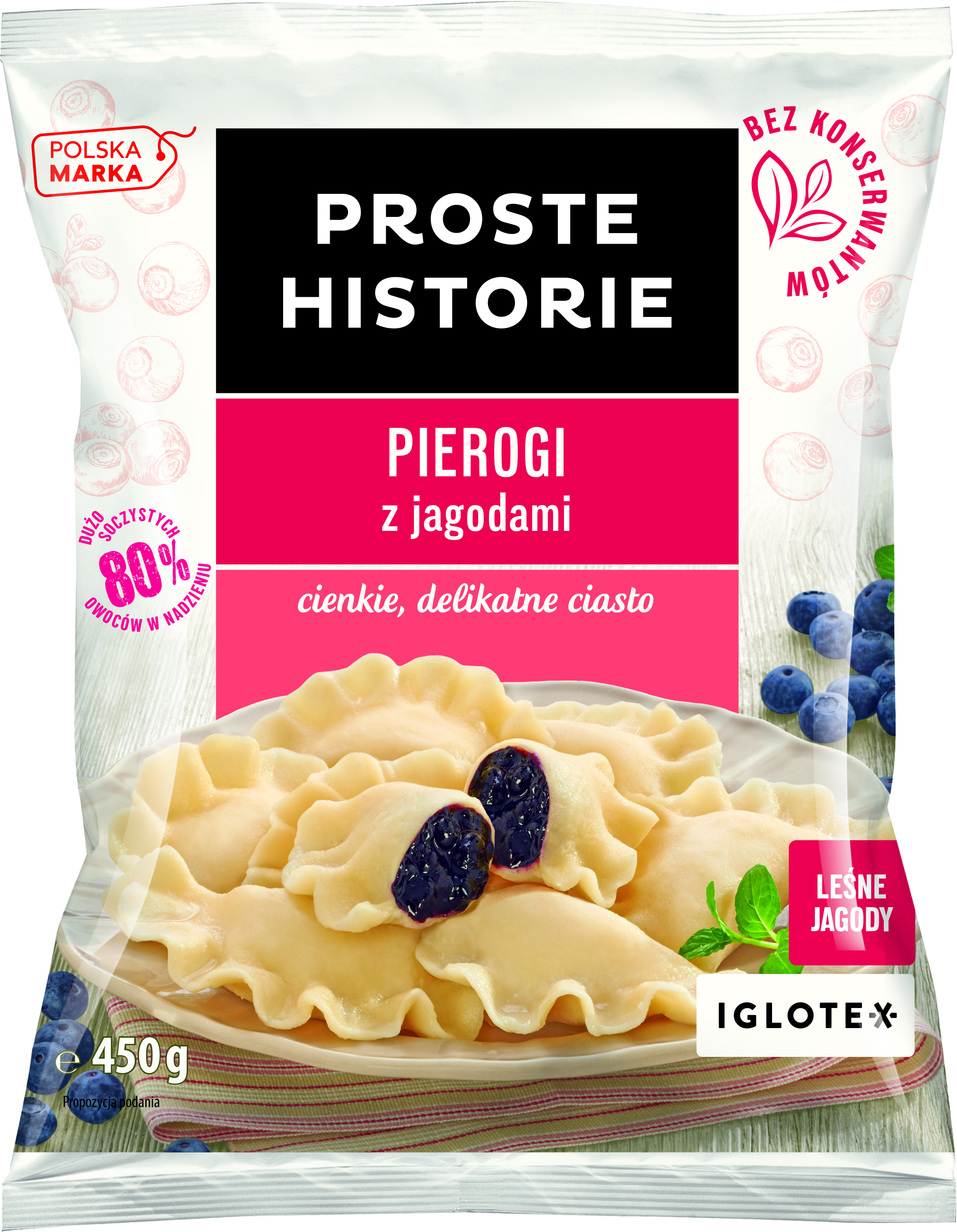 Proste Historie- Pierogi Z Jagodami 450 G