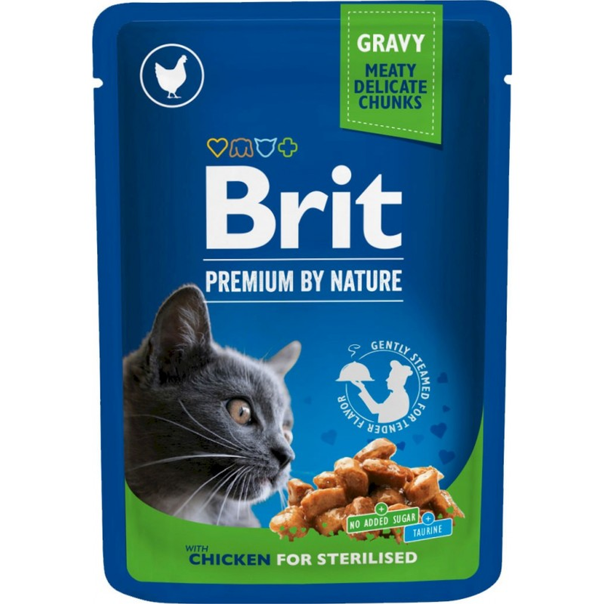 Brit Premium Cat Adult Kurczak Sterilised Saszetka 100G