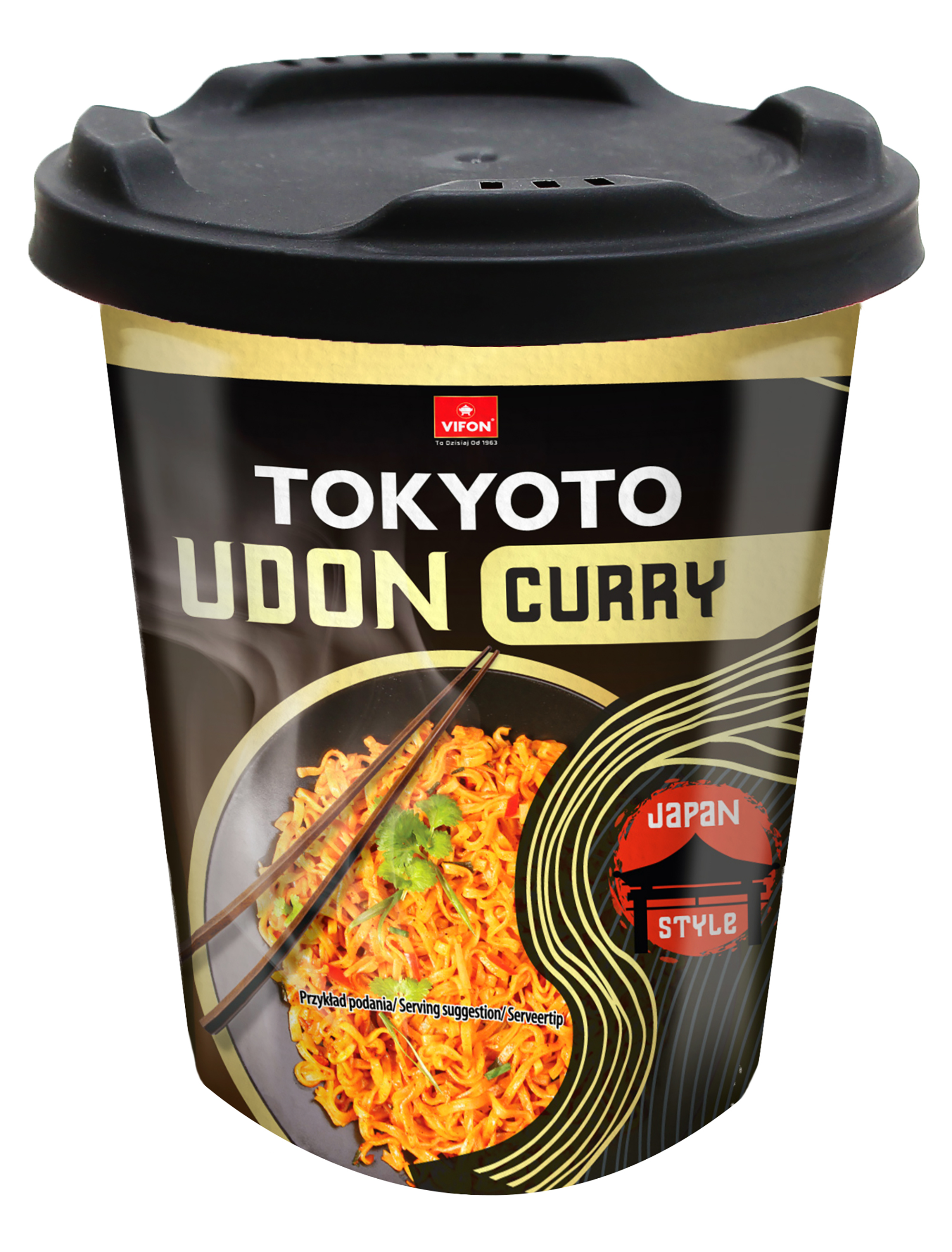 Vifon-Tokyoto- Danie Udon Curry Z Nudlami O Smaku Kurczaka ( Lekko Pikantna) 85 G