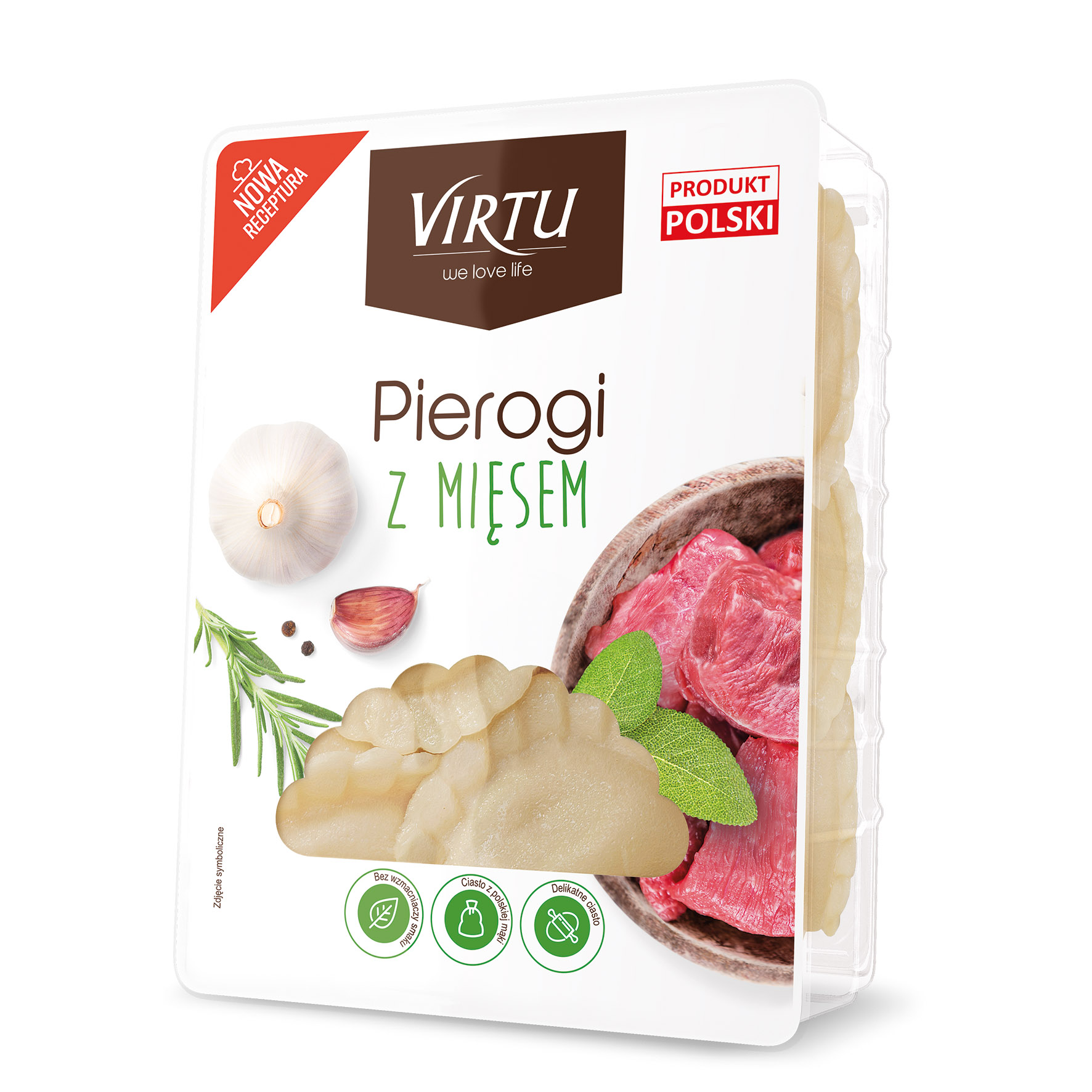 Pierogi Z Mięsem Virtu 1Kg