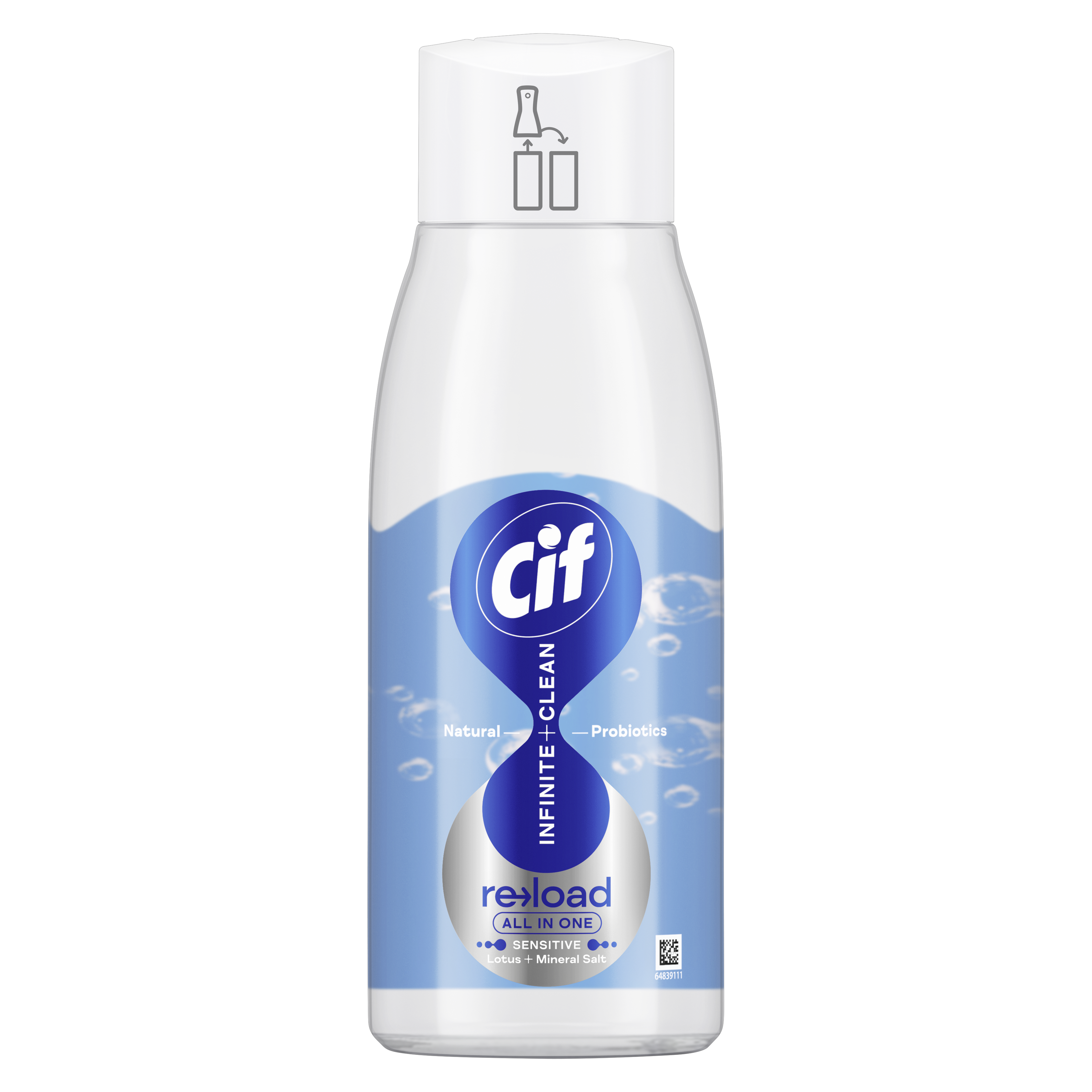 Cif Refill Sensitive Lotus & Mineral Salt 590Ml