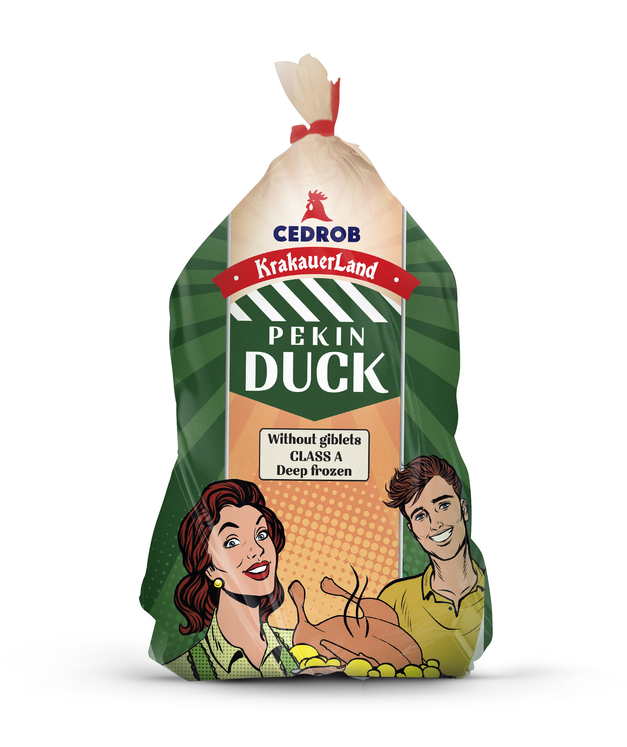 Cedrob Kaczka Pekin Bez Podrobów Bez Szyi Klasa A Kaliber Ok. 2,3 Kg Produkt Głęboko Mrożony