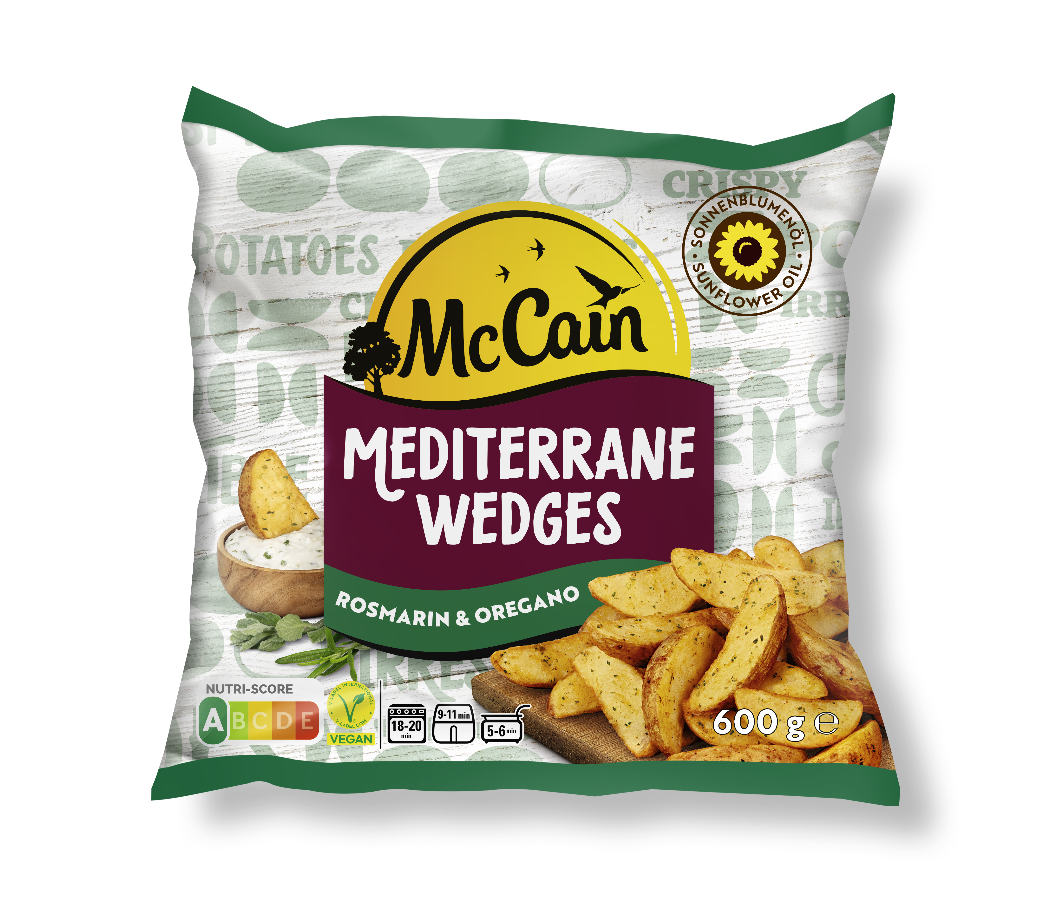 Mccain Mediterrane Wedges 600 G