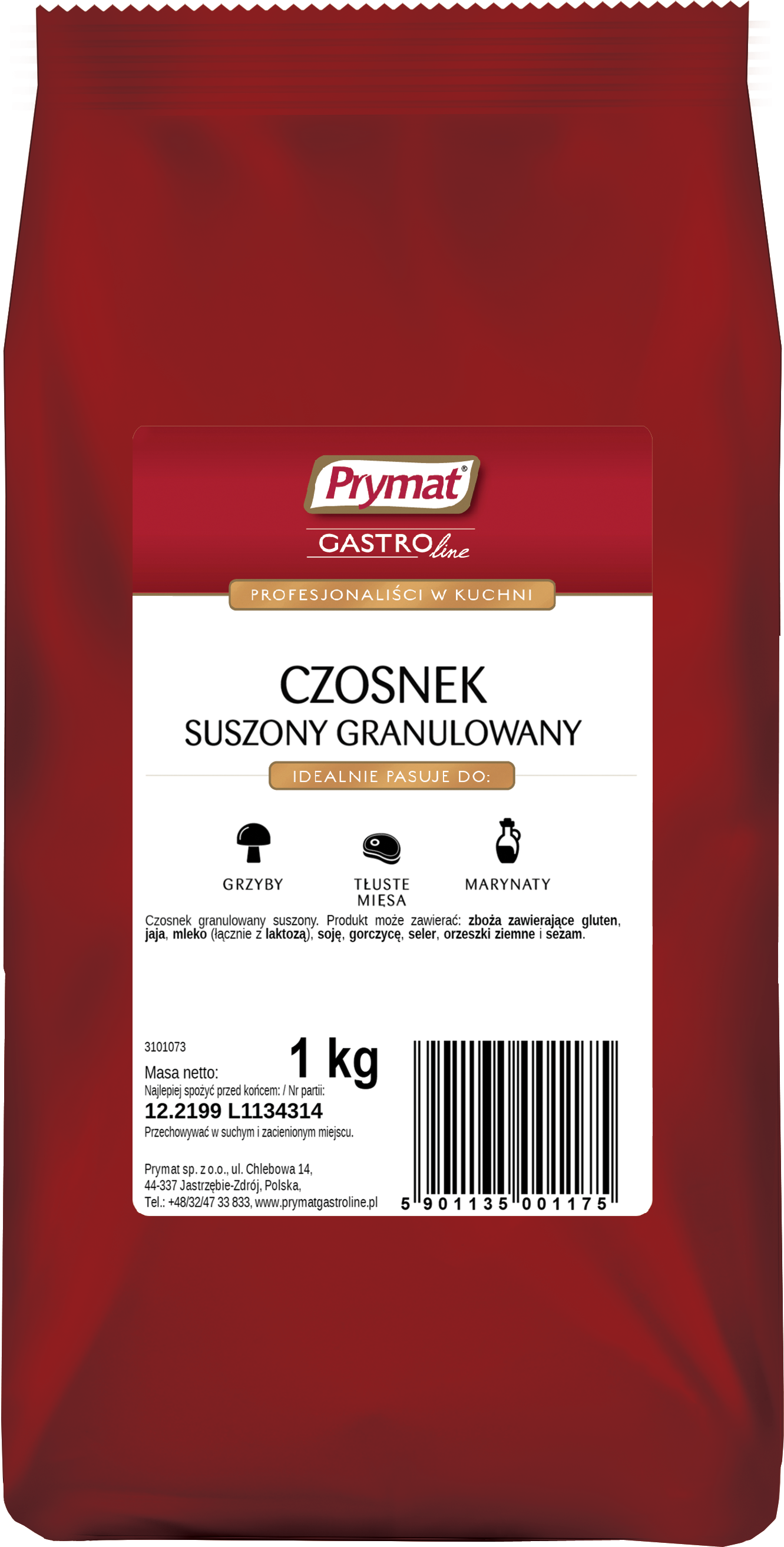 Czosnek Granulowany 1 Kg Prymat Gastroline