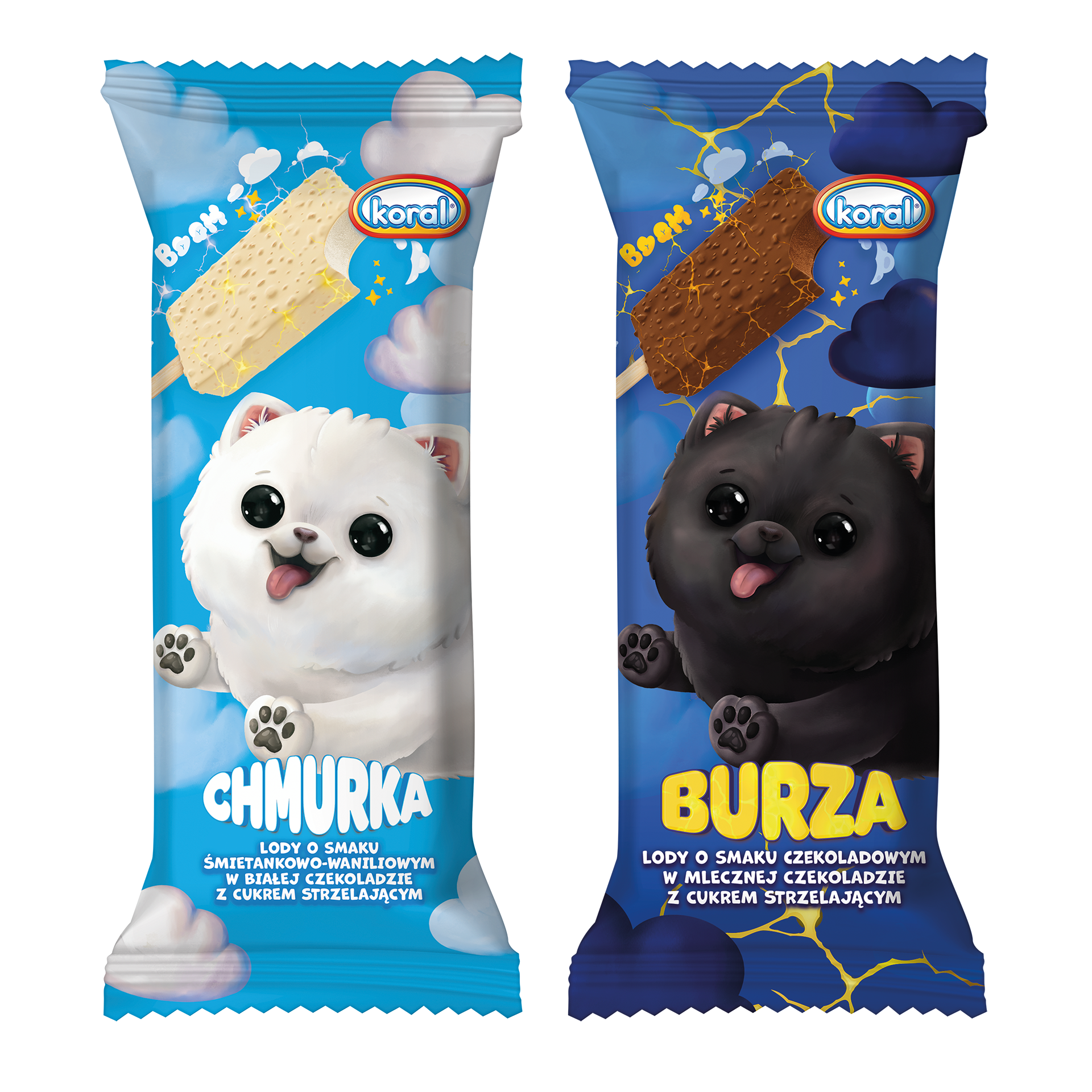 Koral Lody Burza 90Ml/ Koral Lody Chmurka 90 Ml Mix