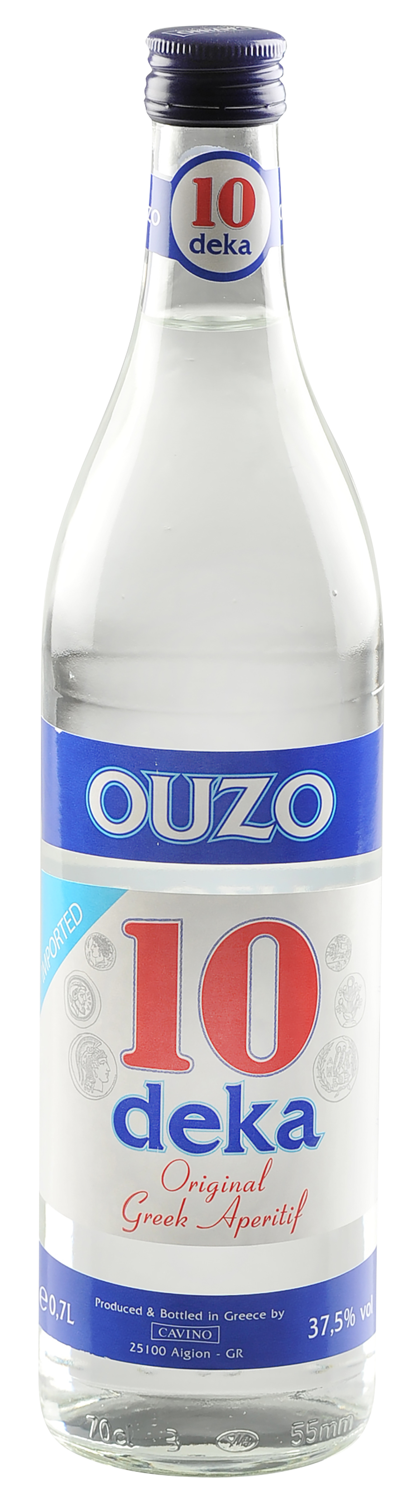Ouzo 10 Deka 37,5 % Vol 700 Ml