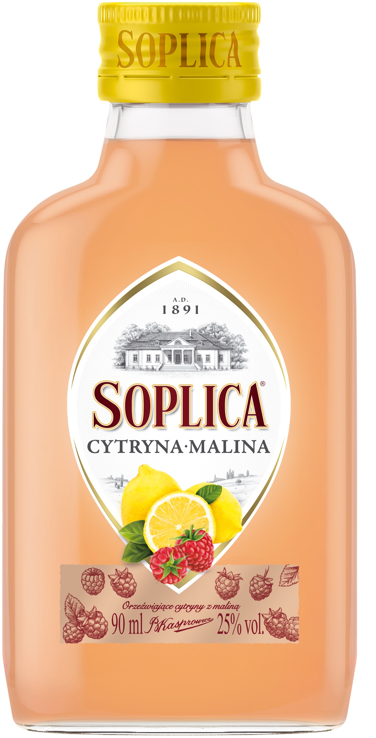 Likier Soplica Cytryna Malina Alk. 25 % 90 Ml