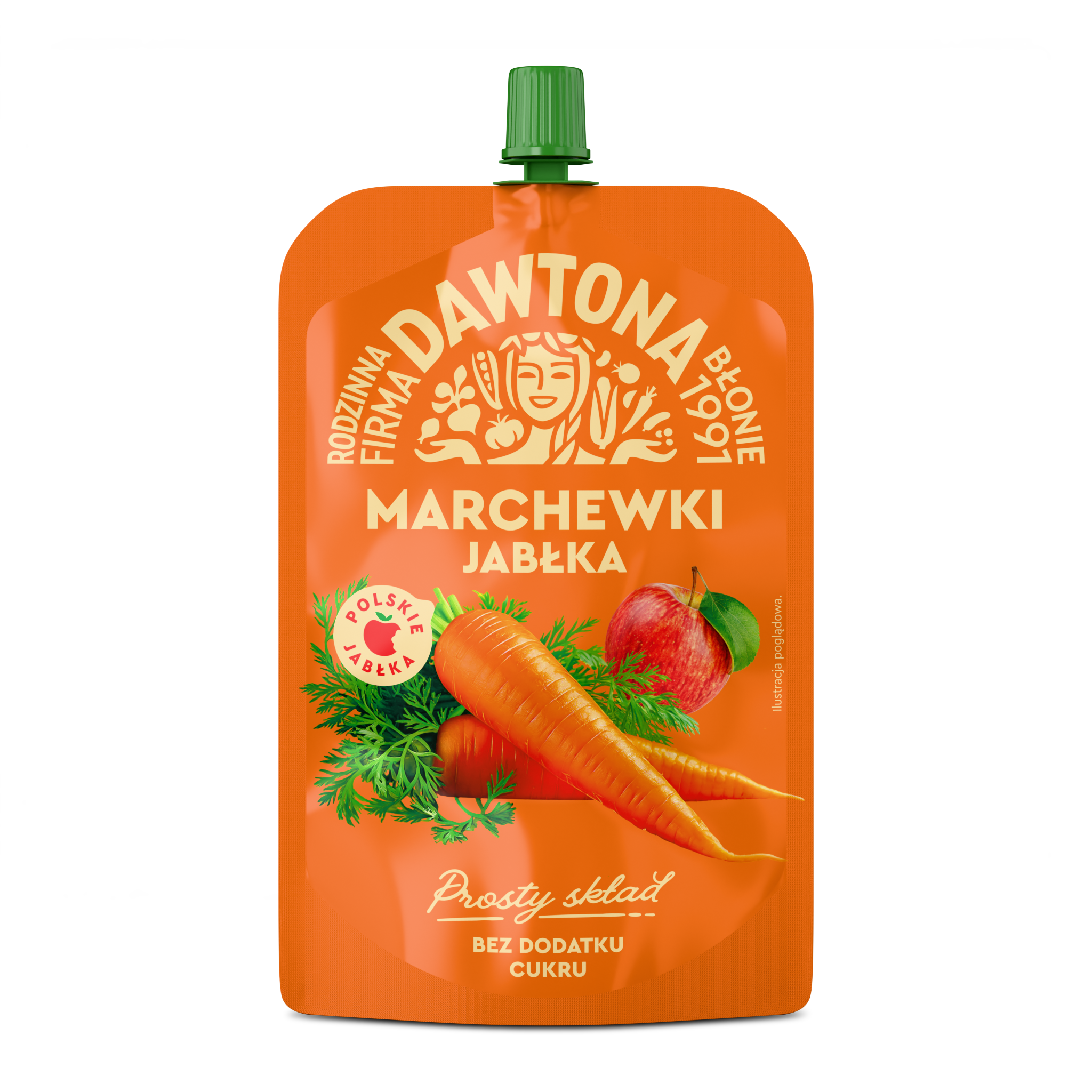 Dawtona Mus Marchewki Jabłka 180G