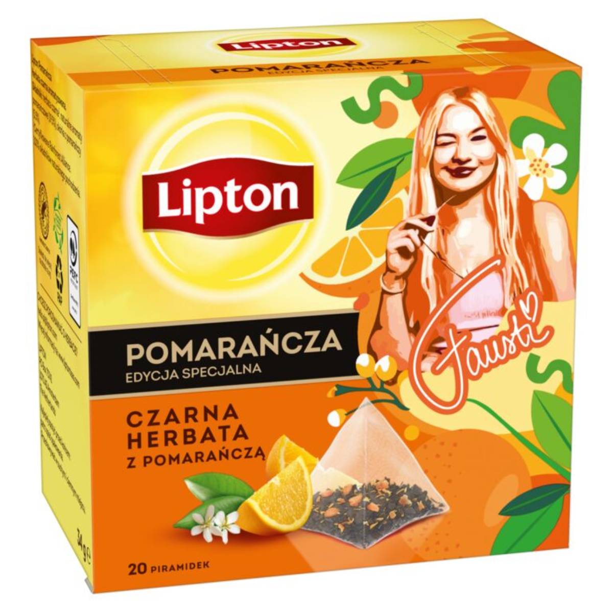 Lipton Piramidki Pomarańcza 20Tb