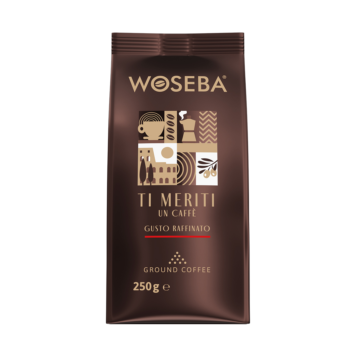 Woseba Ti Meriti Un Caffe Gusto Raffinato Kawa Palona Mielona 250G