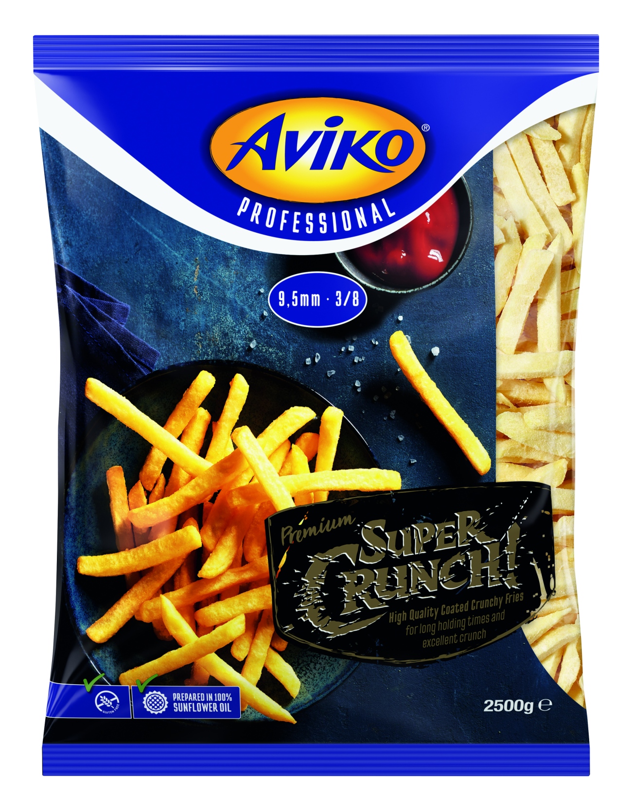 Aviko Chrupiące Frytki Super Crunch Fries 9,5Mm 2500G