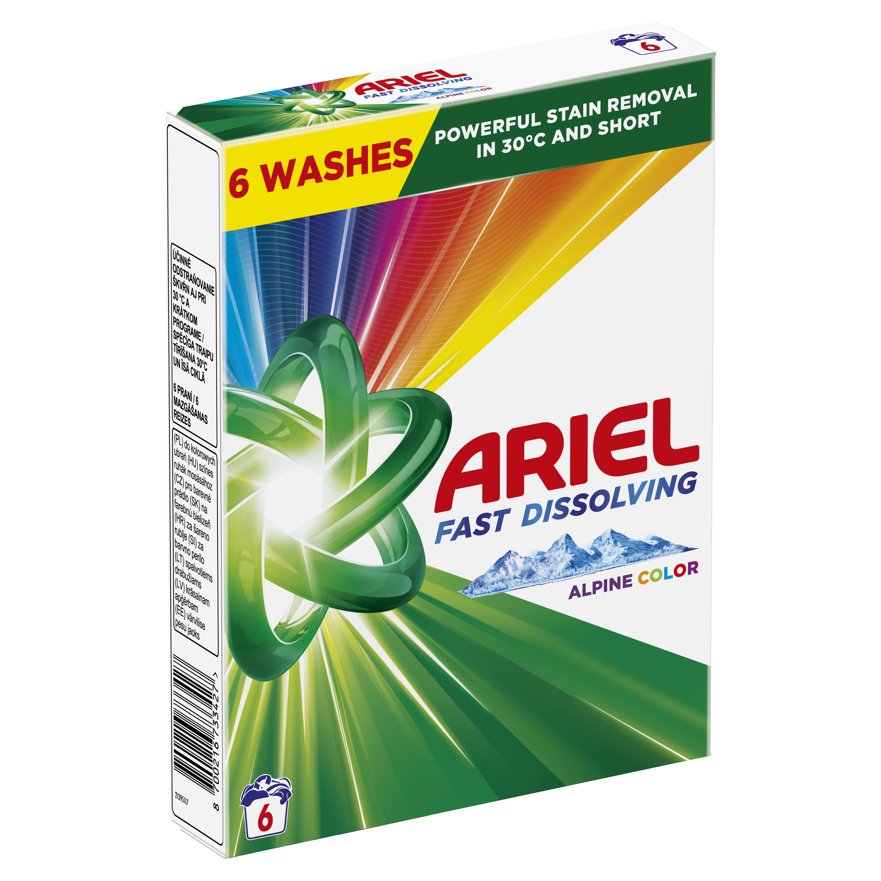 Ariel Alpine Color Proszek Do Prania, 330 G, 6 Prań