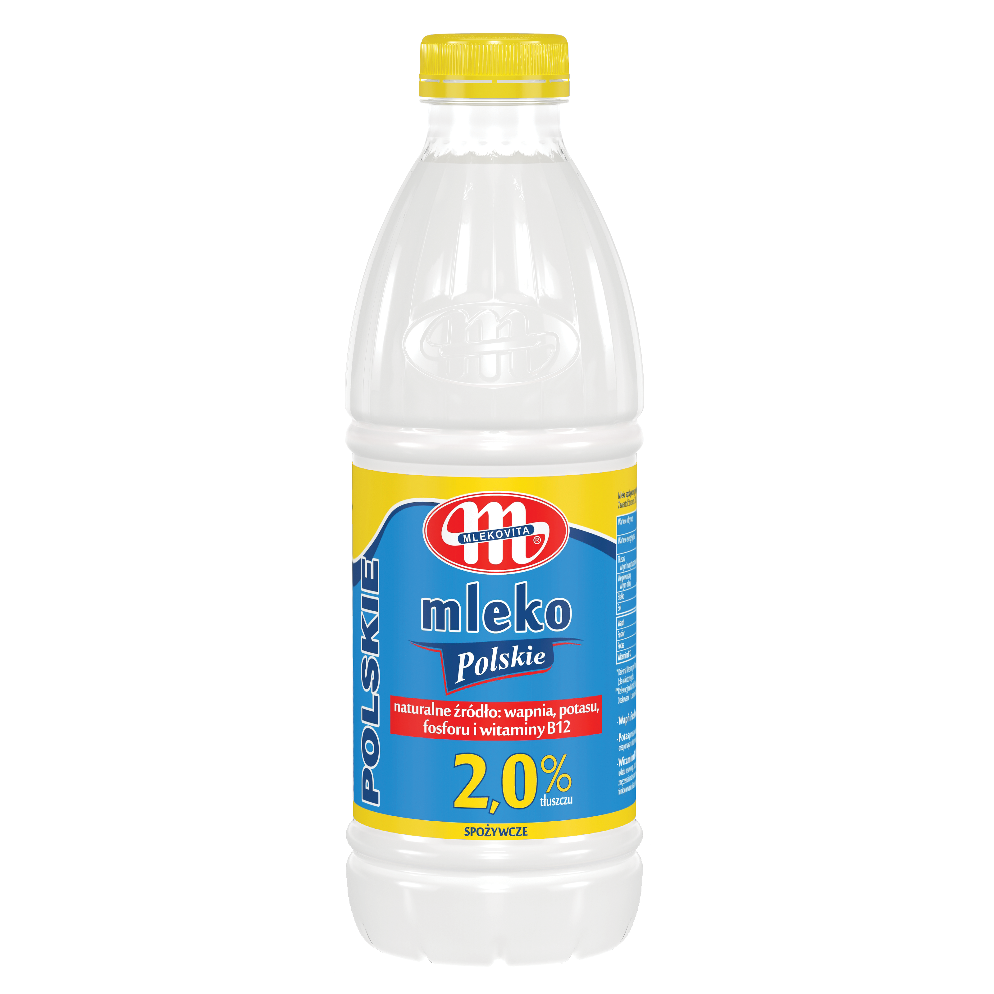 Mlekovita Mleko Spożywcze Polskie 2% Tłuszczu 1L