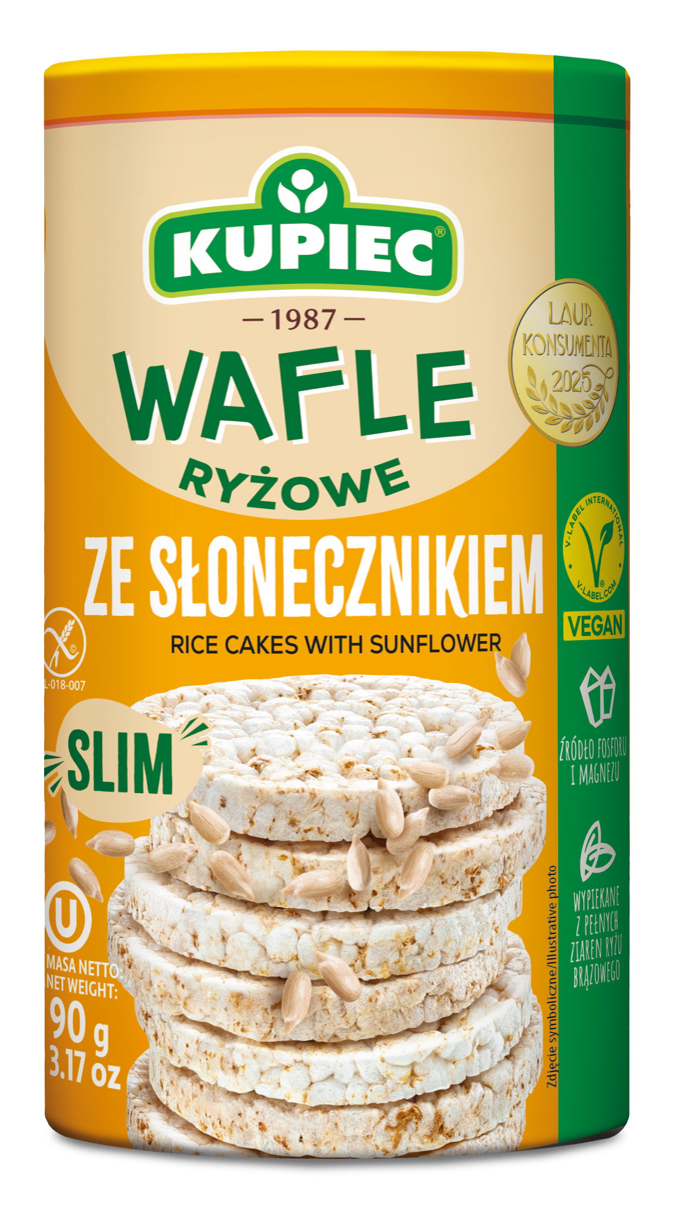 Kupiec Wafle Ryżowe Ze Słonecznikiem 90 G