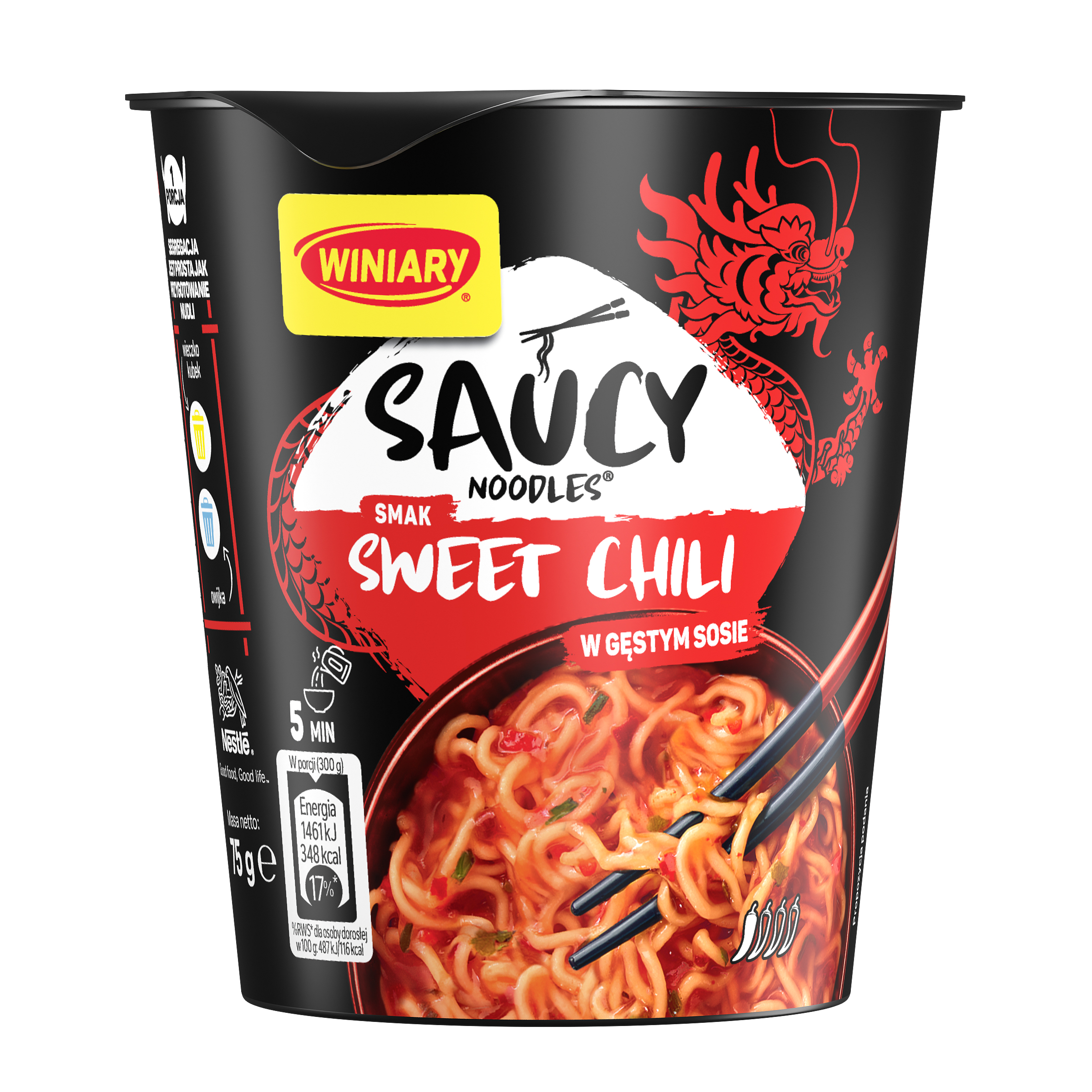 Winiary Saucy Noodles Nudle O Smaku Sweet Chili 75G