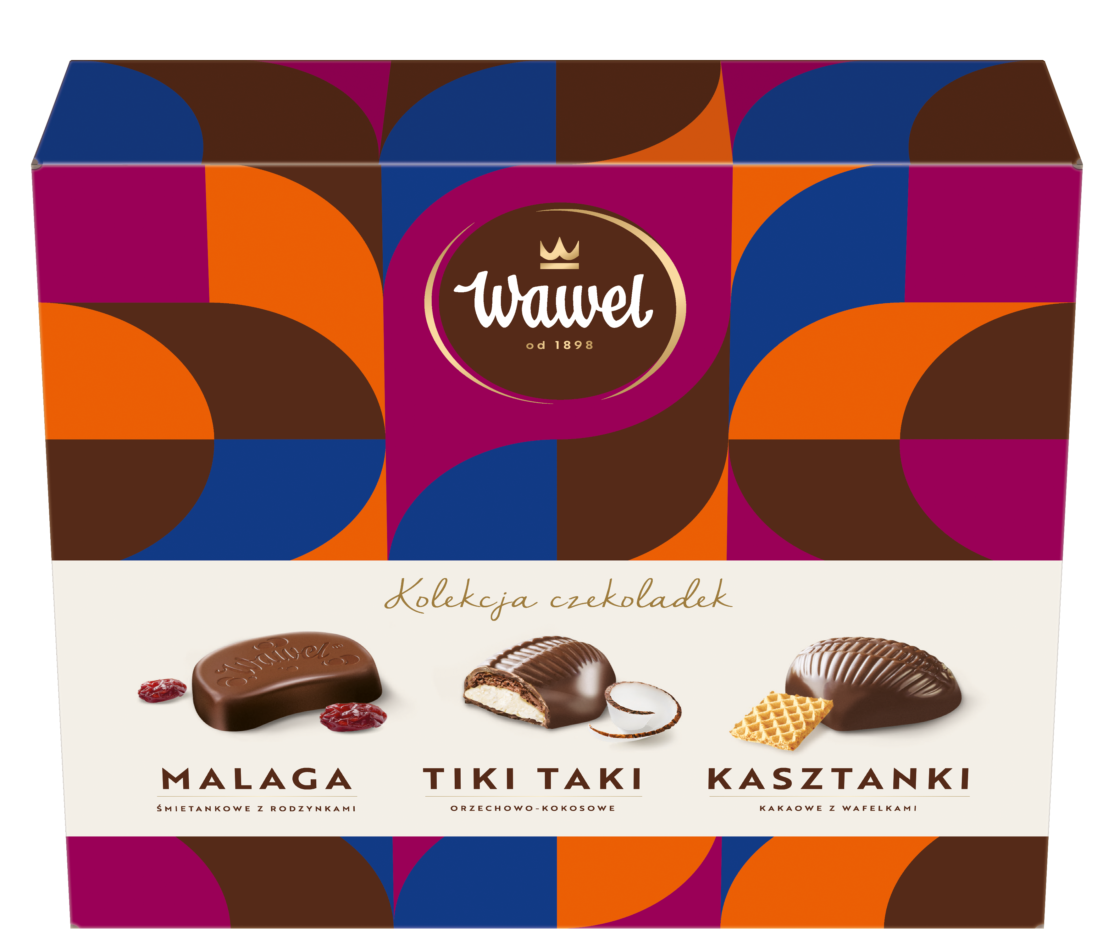 Wawel Bombonierka Mix Kasztanki, Malaga, Tiki-Taki 158G