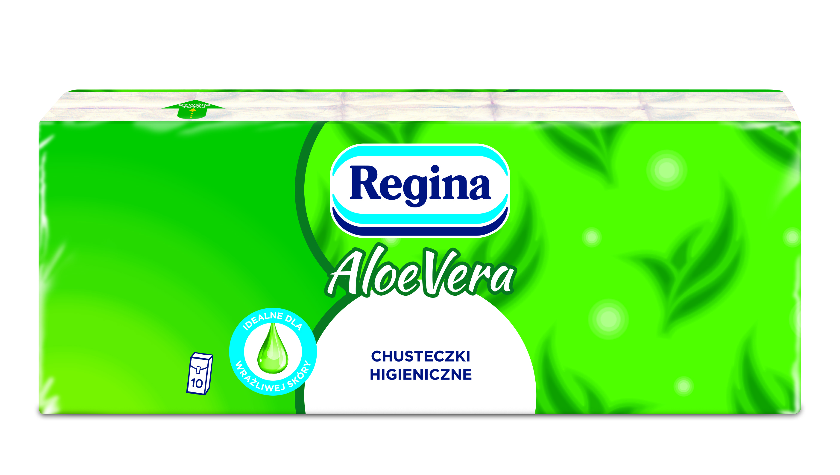 Chusteczki Higieniczne Regina Aloe Vera 10X9 Sztuk