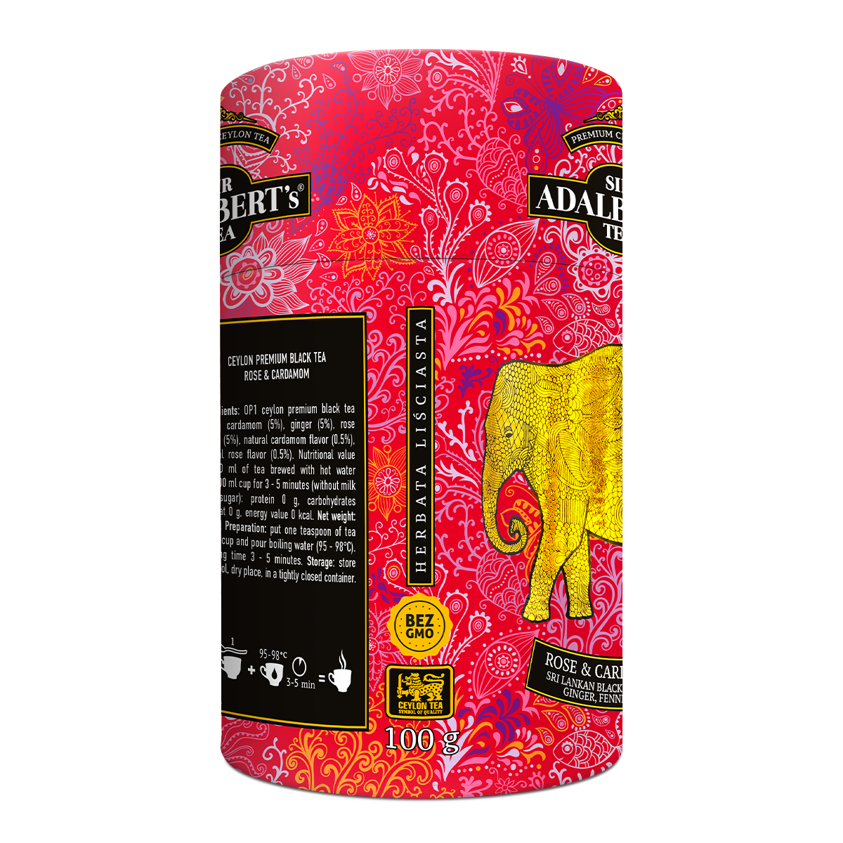 Adalbert'S Herbata Czarna Rose & Cardamom 100G