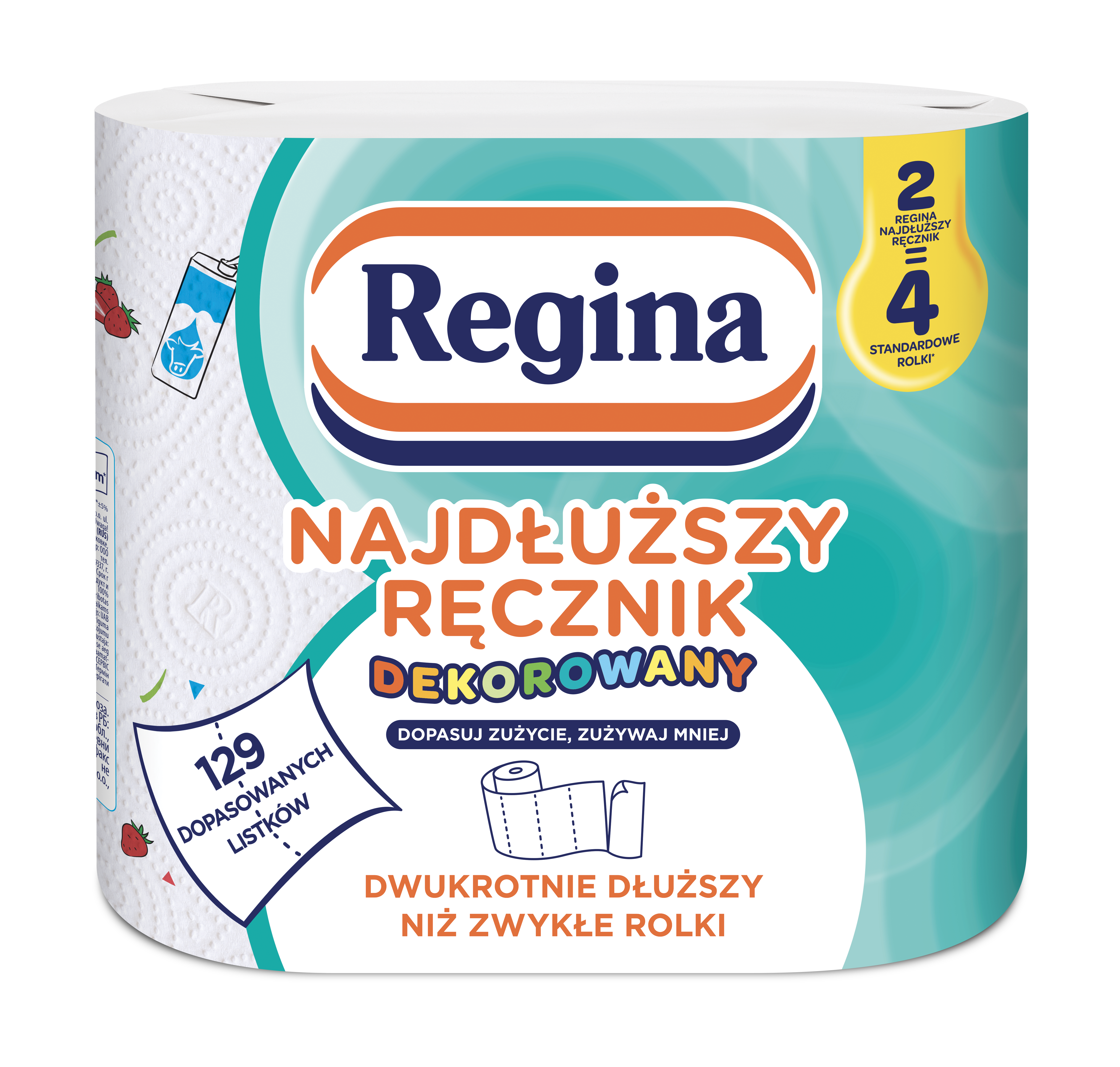 Regina Najdłuższy Ręcznik Dekorowany 2 Rolki