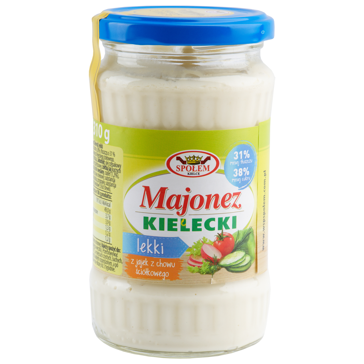 Majonez Kielecki Lekki Z Jajek Z Chowu Ściółkowego 310G