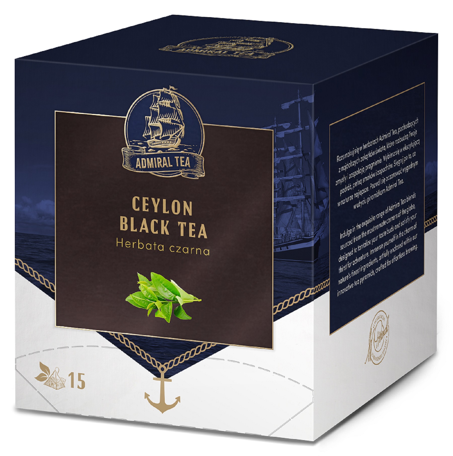 Admiral Tea Czarna Ceylon Herbata Ekspresowa 15X2G