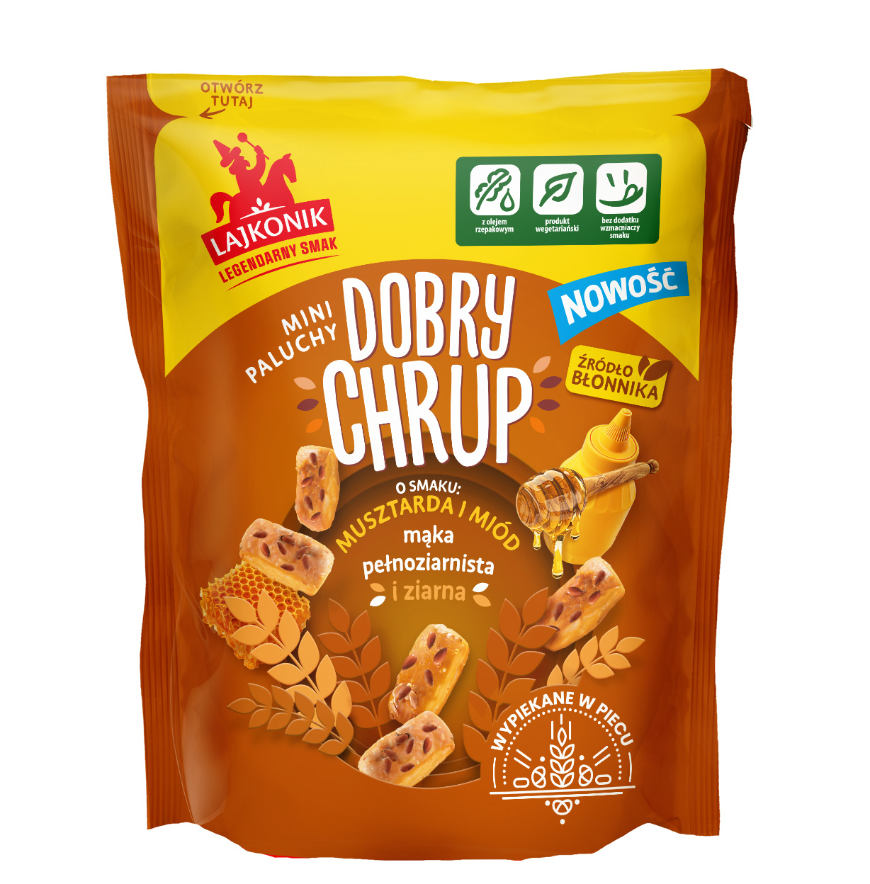 Lajkonik Dobry Chrup Mini Paluchy Musztarda I Miód 100G