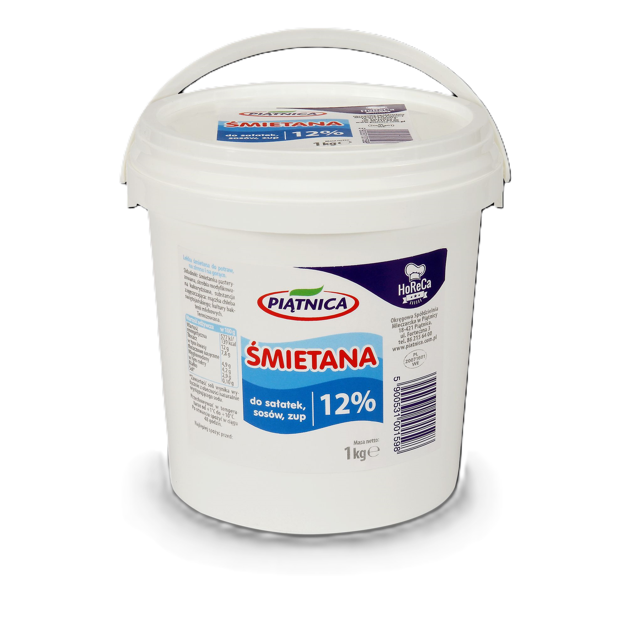 Piątnica Śmietana 12% 1 Kg Horeca