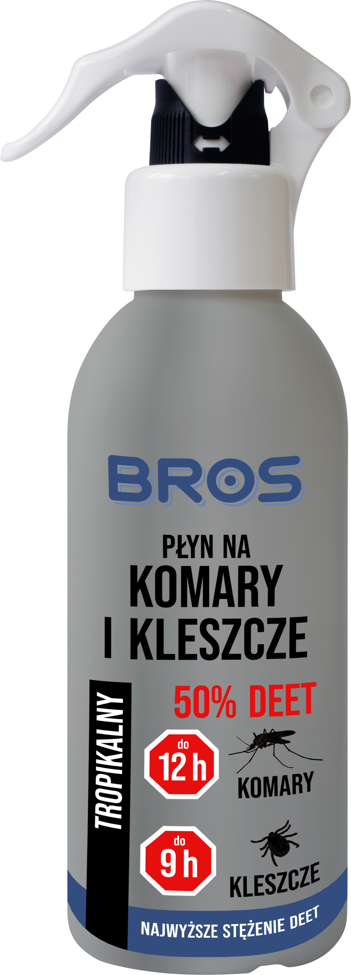 Bros - Płyn Na Komary I Kleszcze 50% Deet 130Ml
