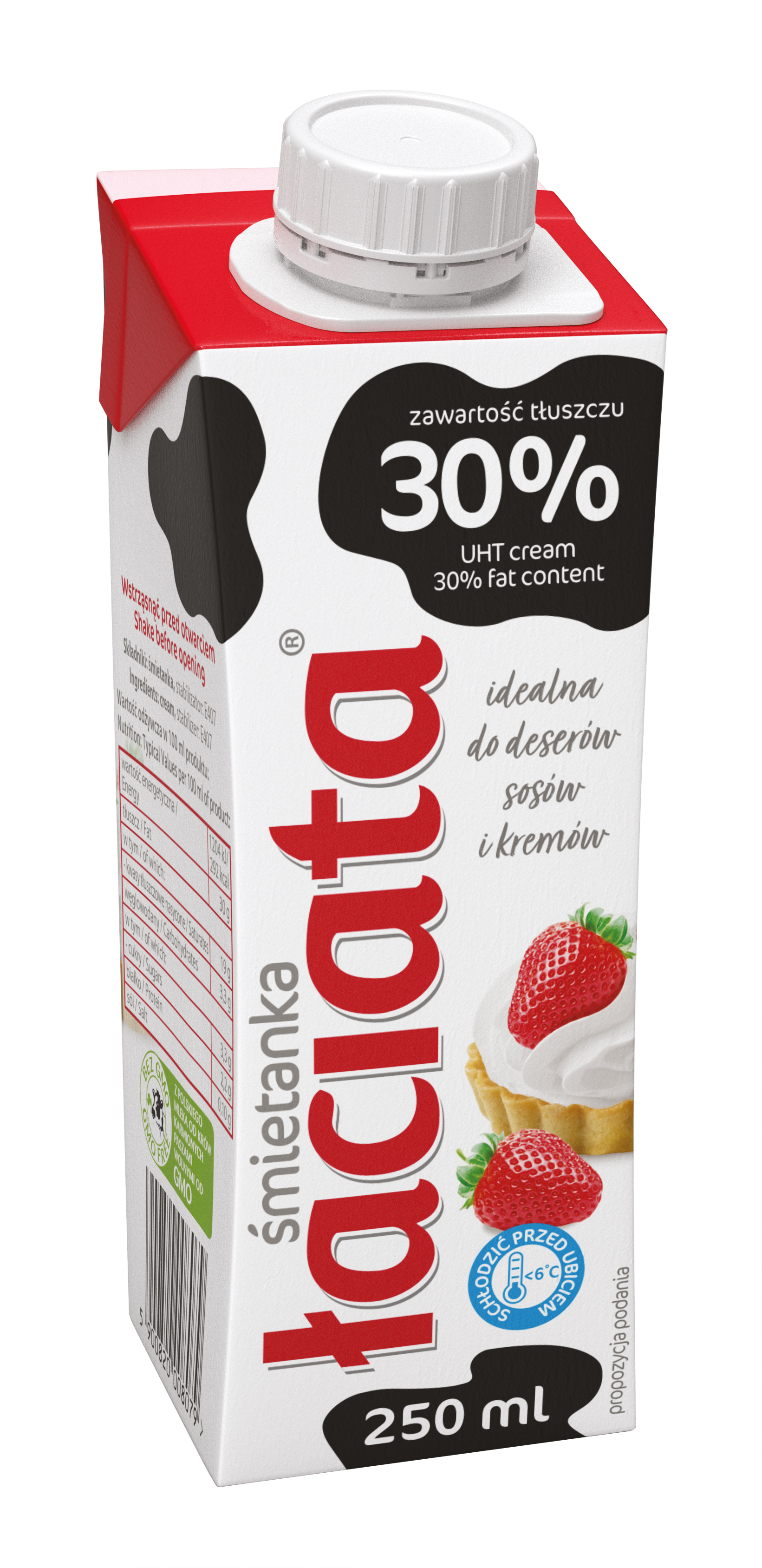 Śmietanka Uht Łaciata 30% 0,25L