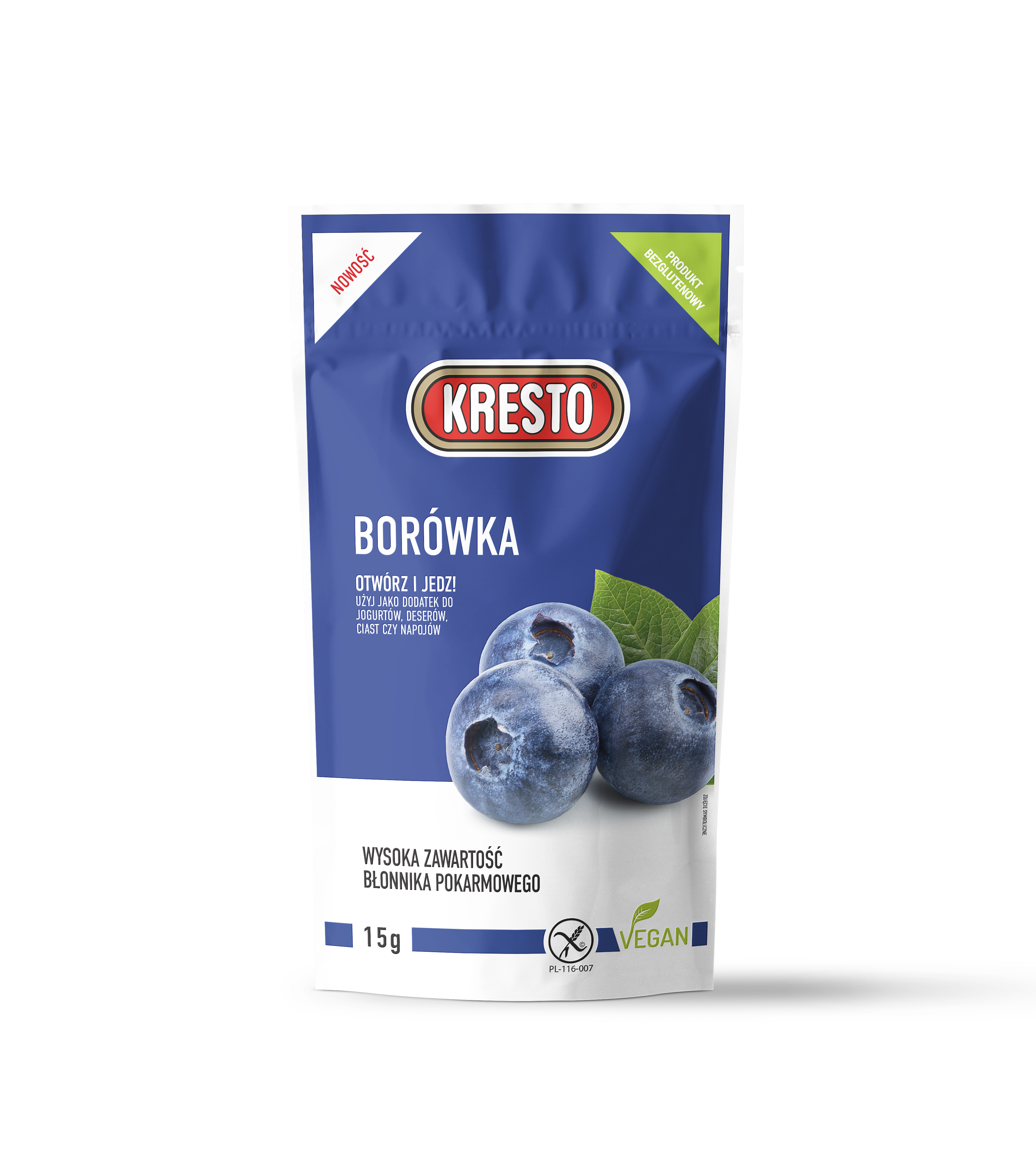 Kresto Borówka Liofilizowana 15G