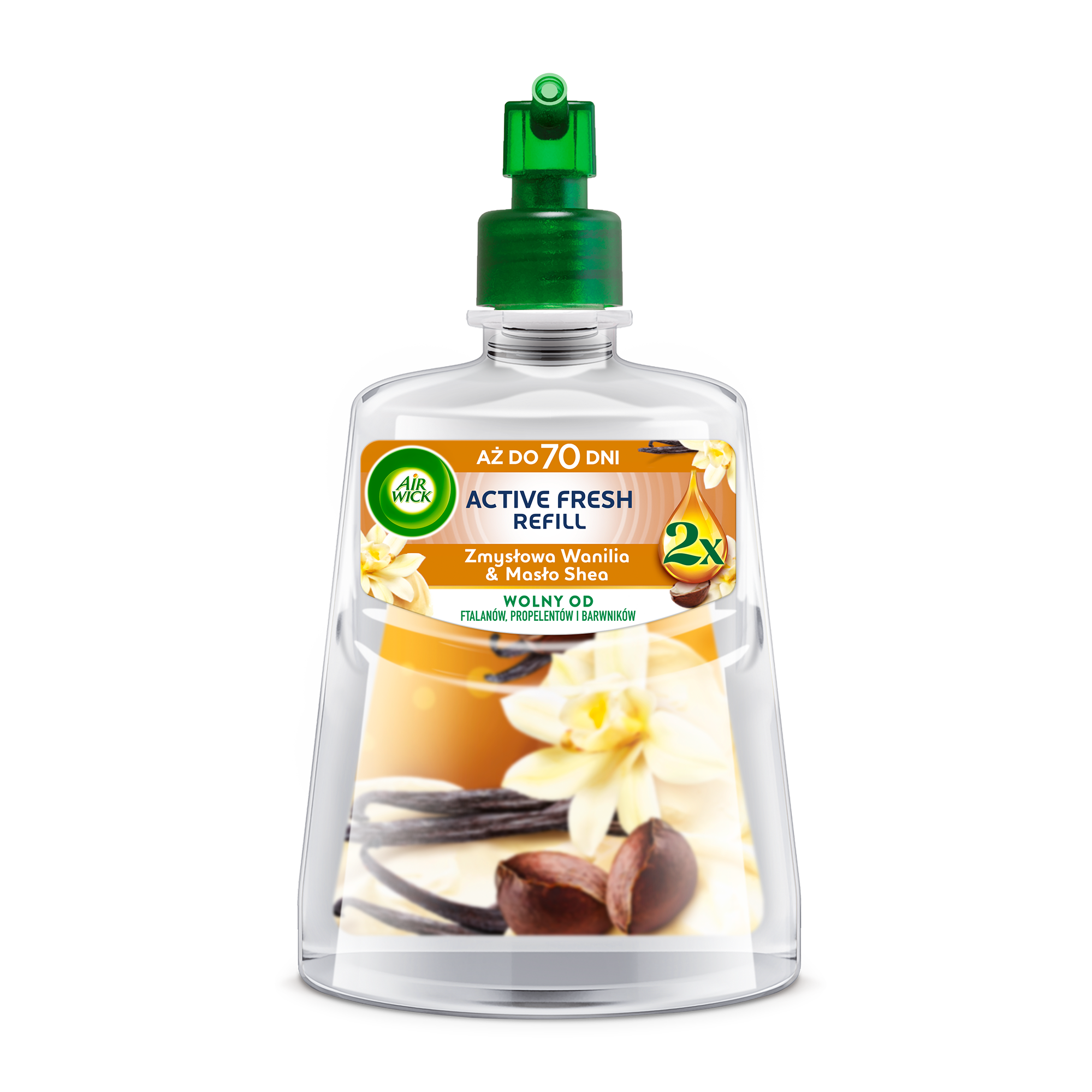 Air Wick Odświeżacz Powietrza Active Fresh Zmysłowa Wanilia I Masło Shea Wkład 228 Ml