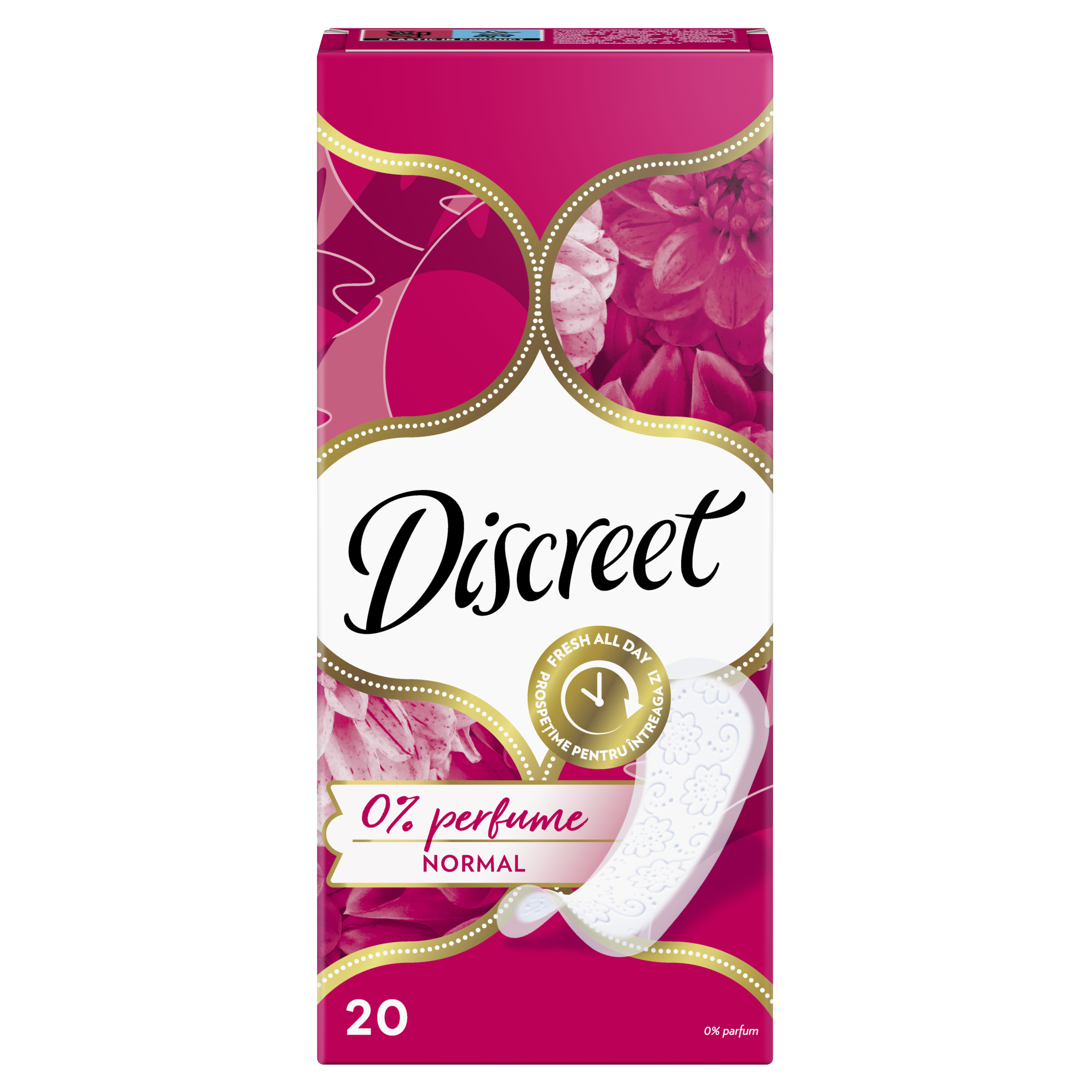 Wkładki Higieniczne Discreet Oddychające Bezzapachowe 20 Sztuk