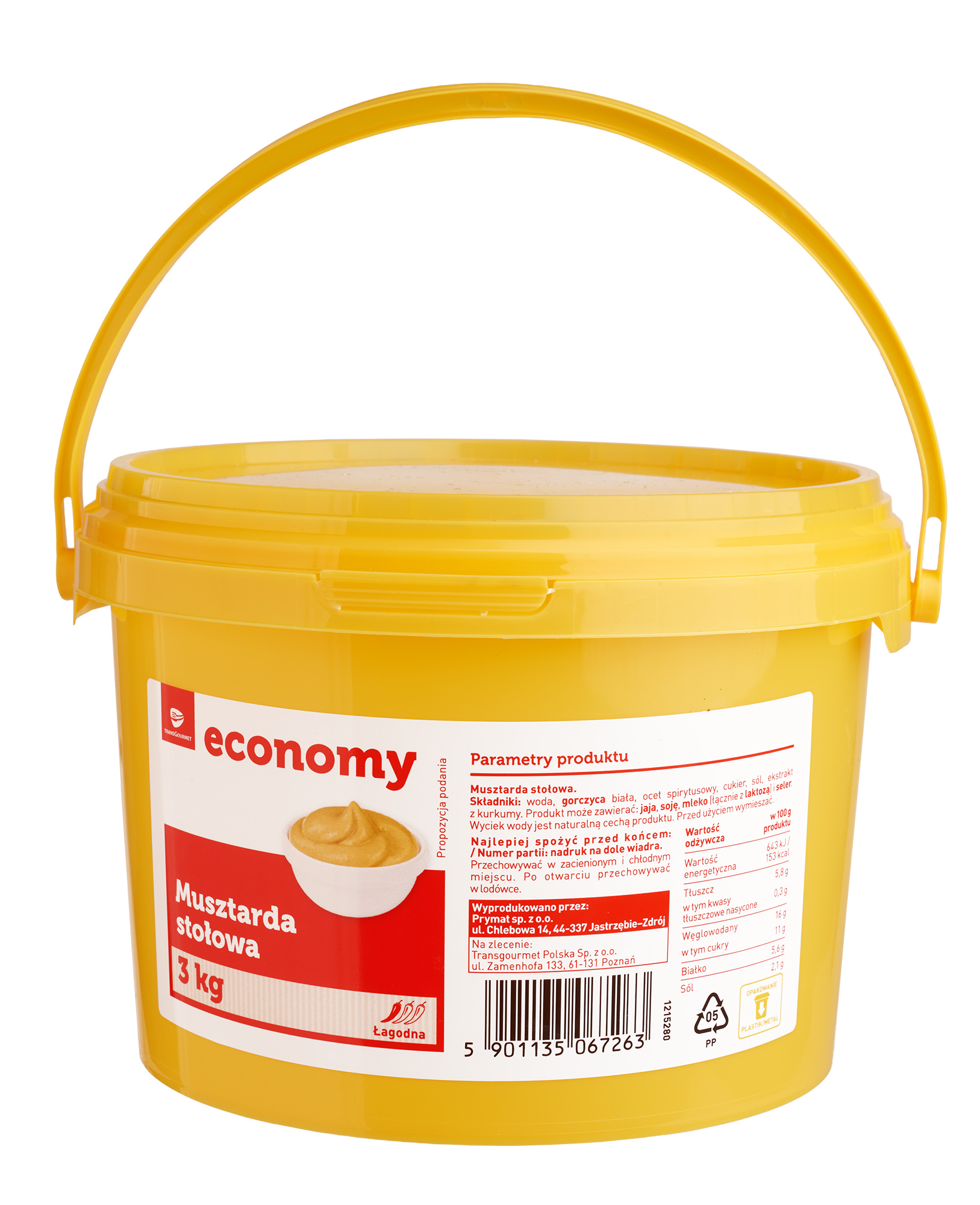 Tge Musztarda Stołowa 3Kg