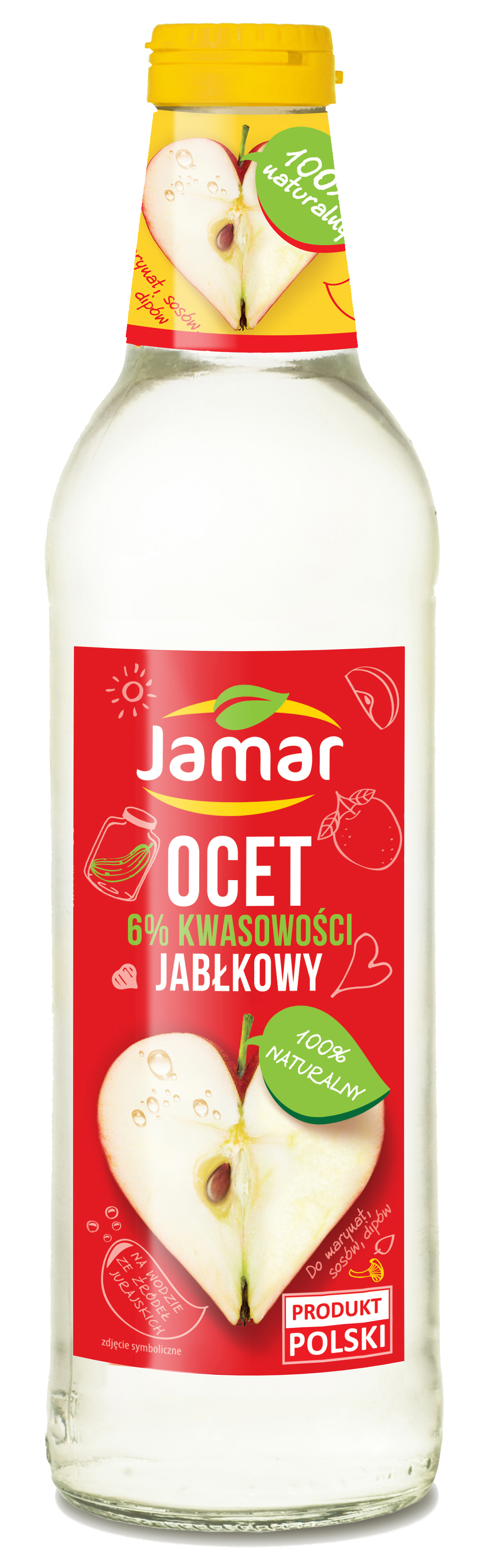 Ocet Fermentacyjny Jabłkowy 500Ml 6% Jamar