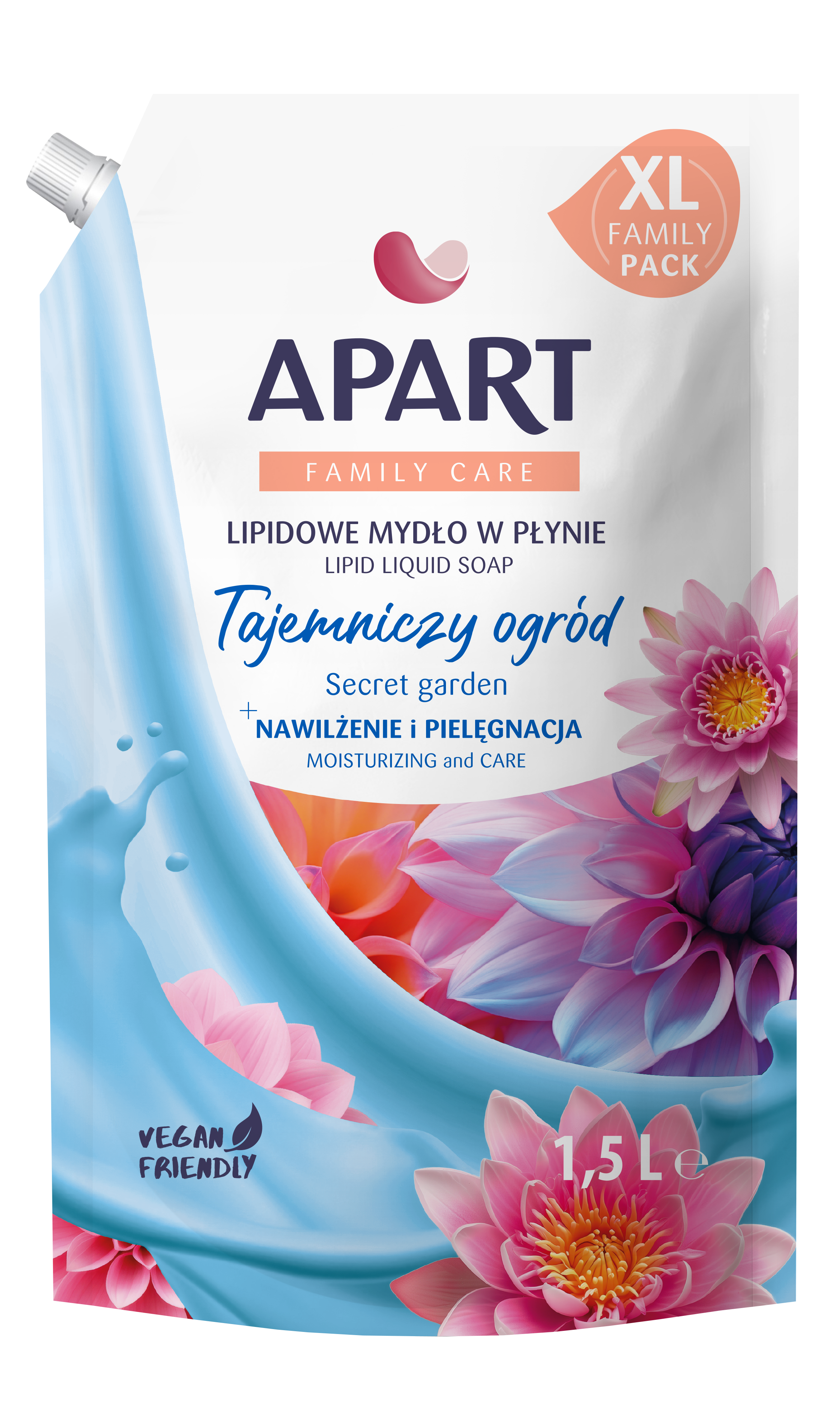 Apart Family Care Lipidowe Mydło W Płynie Tajemniczy Ogród 1500Ml