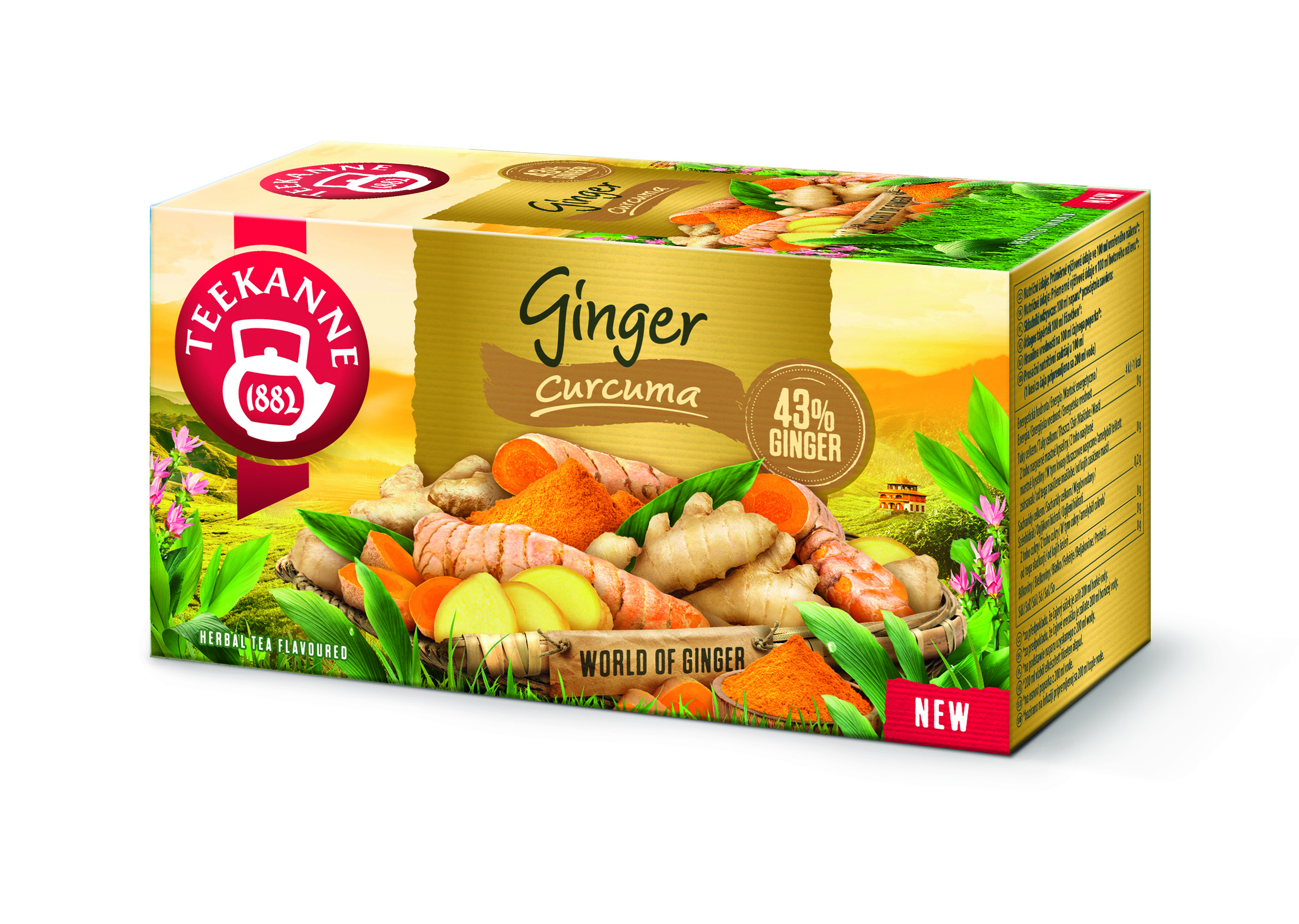 Herbatka Ziołowa Teekanne "Ginger Curcuma" 20 Torebek X 1,75G