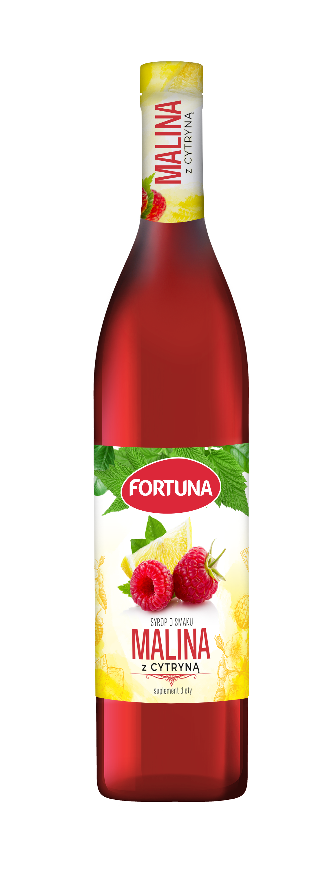 Fortuna Syrop O Smaku Malina Z Cytryną 440 Ml