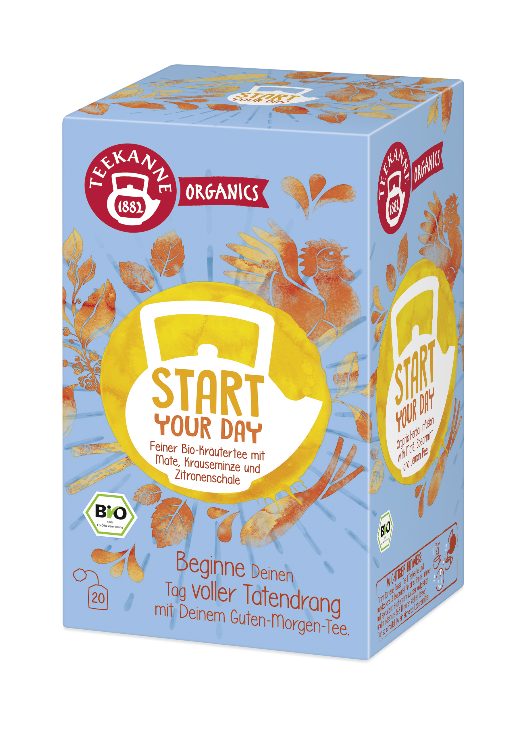Teekanne Bio Start Your Day 20 X 1,80G