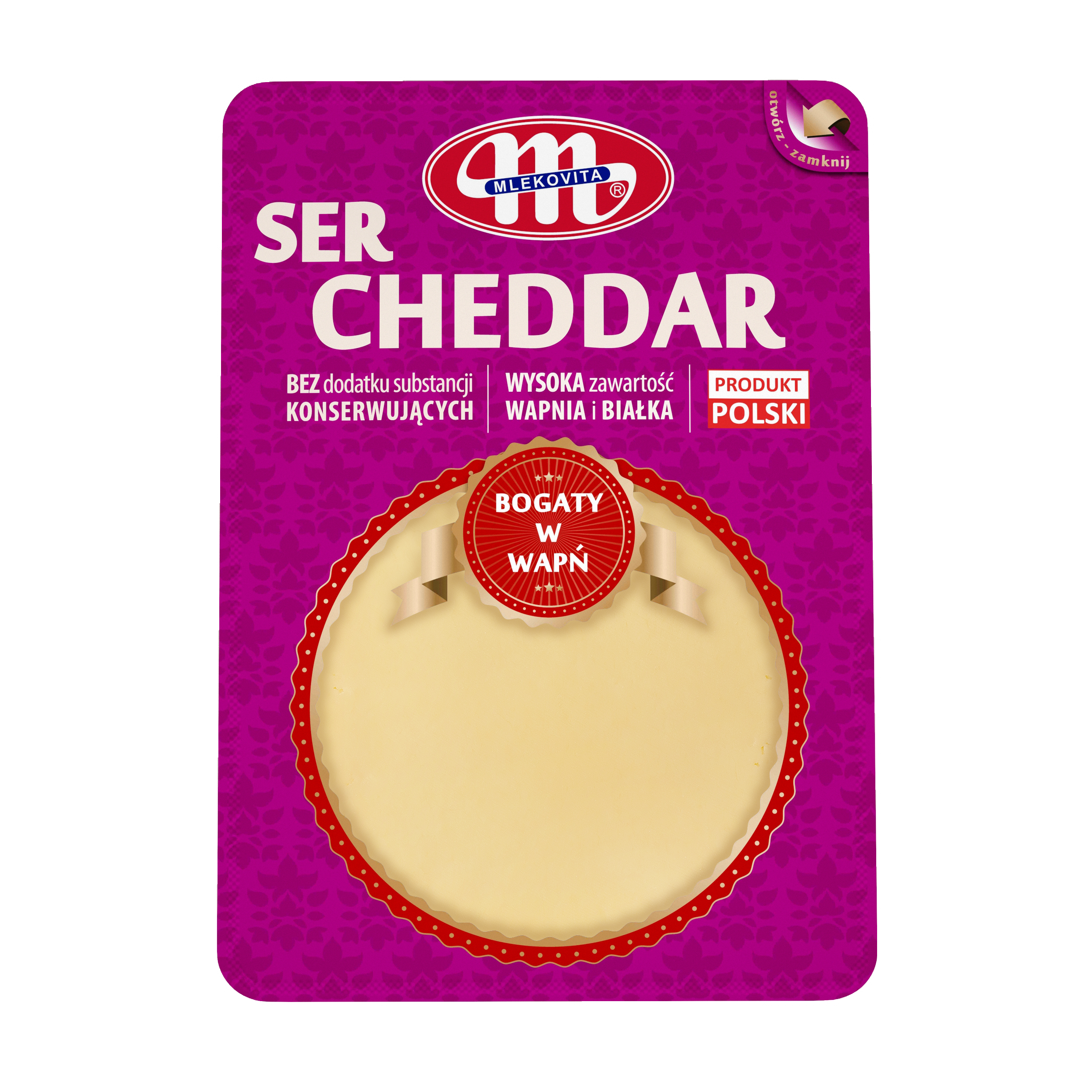 Mlekovita Ser Cheddar Plastry 150G