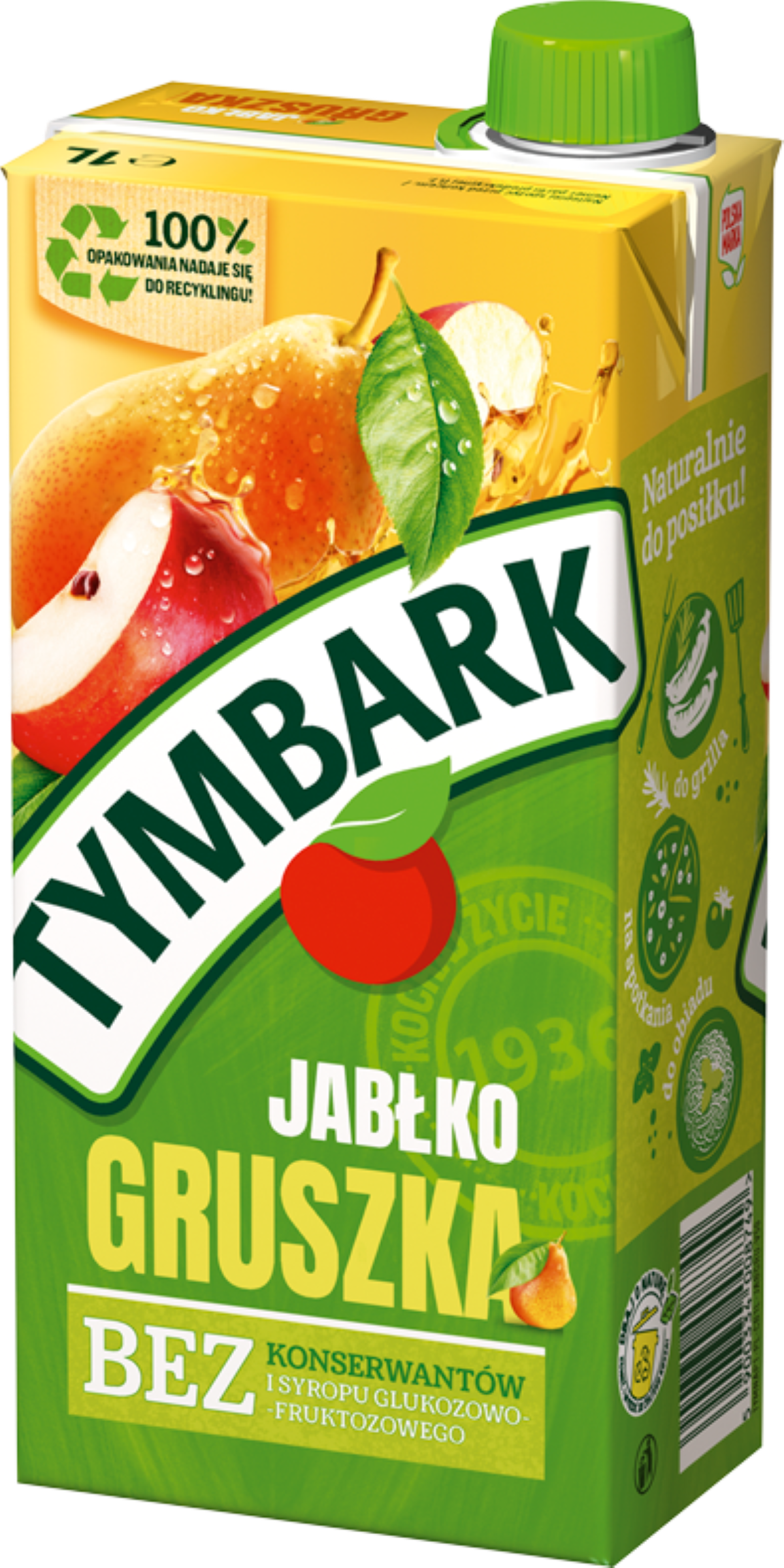 Tymbark Napój Jabłko Gruszka 1 L