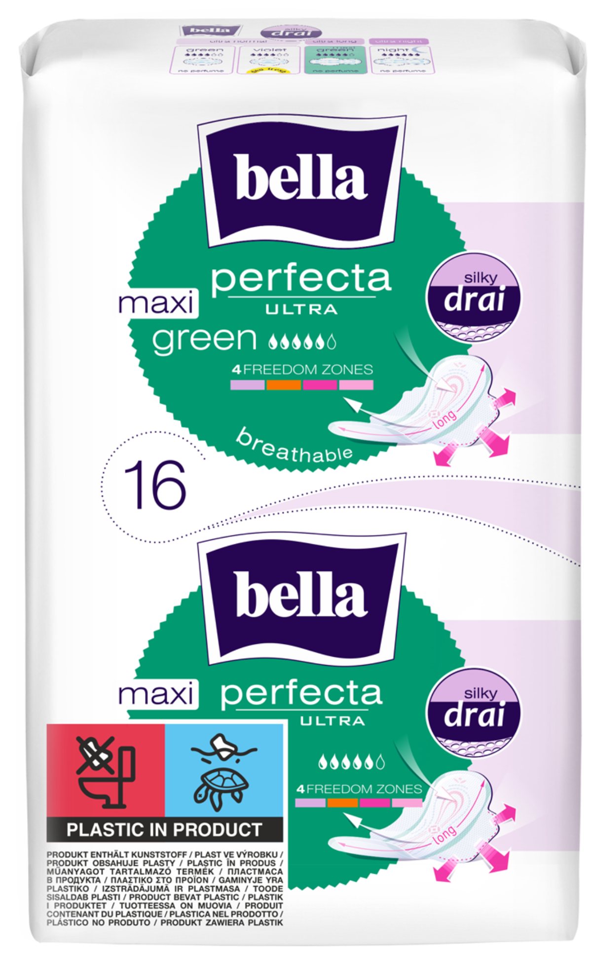 Podpaski Bella Perfecta Ultra Maxi Green 16 Szt.