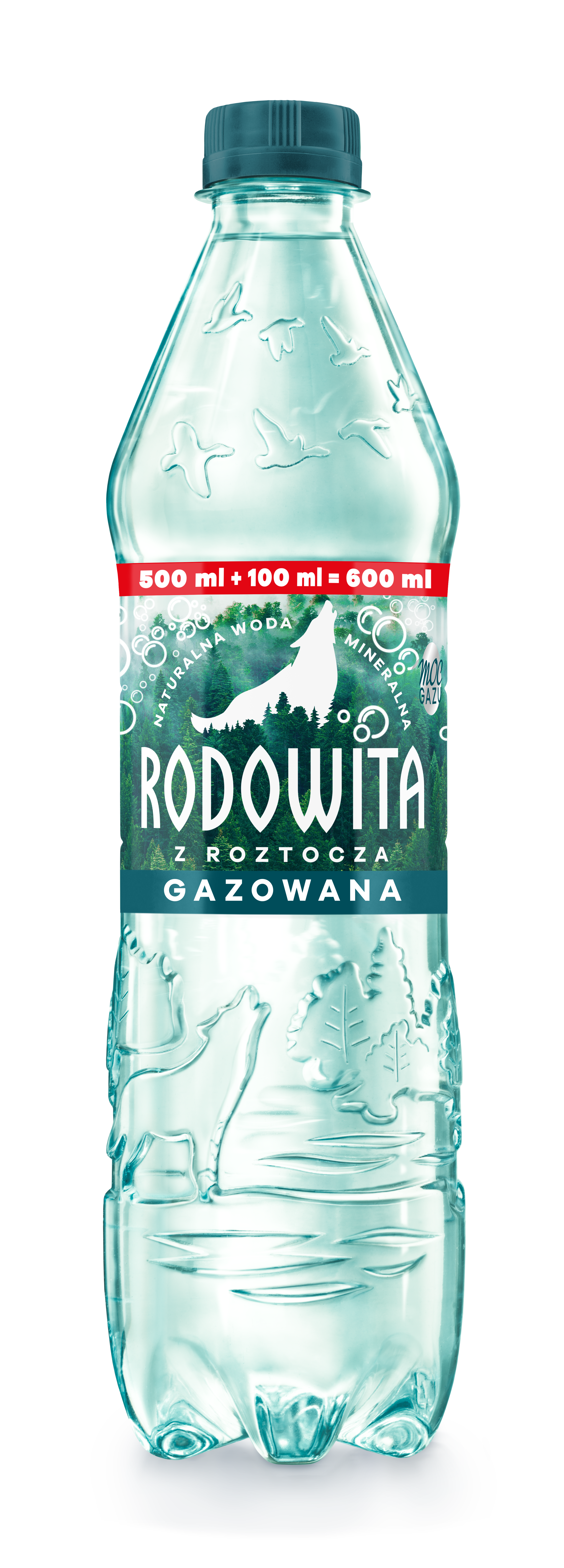 Rodowita Z Roztocza Naturalna Woda Mineralna Gazowana 0,6L System Kaucyjny