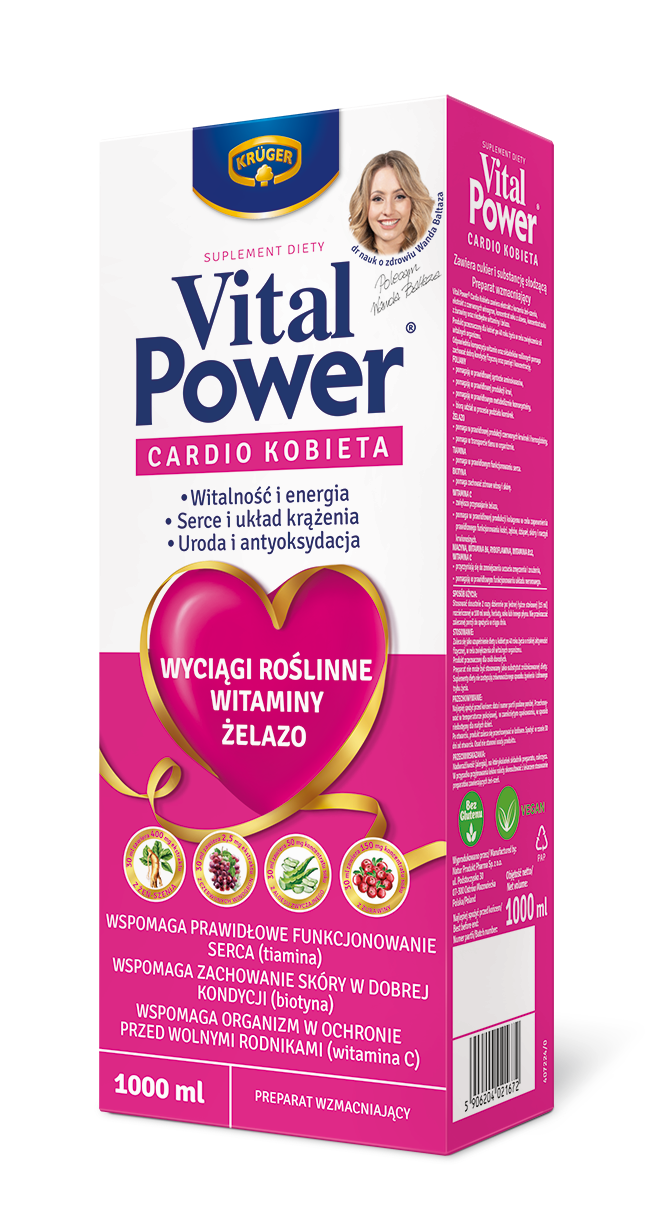 Kruger Vital Power Tonik Cardio Kobieta, 1000Ml